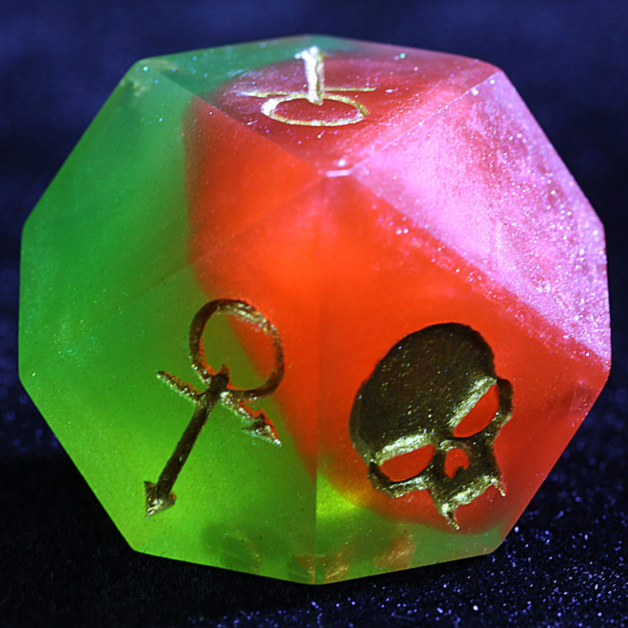 15 Polyhedral Resin Anarch Set Dice VtM WoD Hazard Warning - Image 2