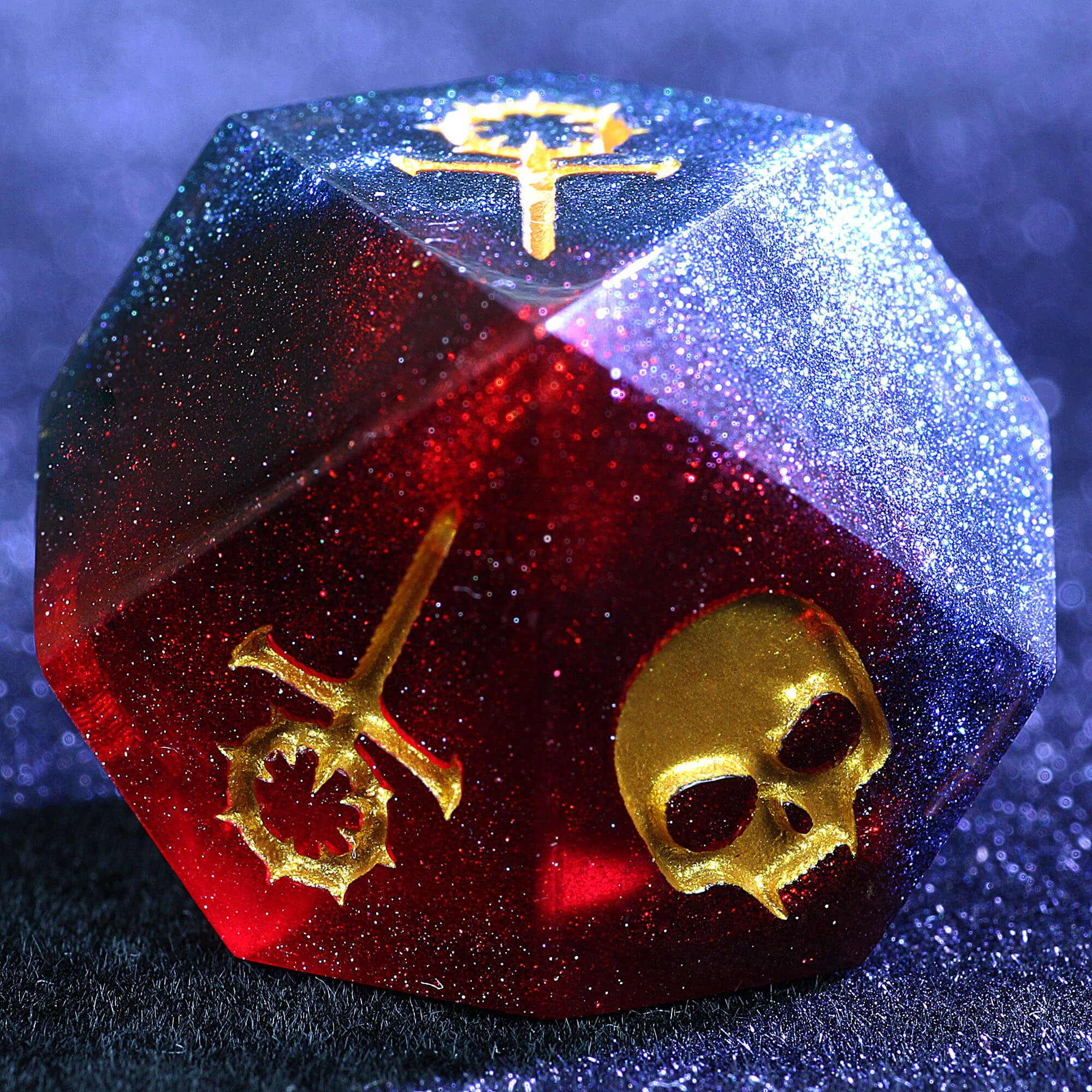 15 Polyhedral Resin Sabbat WoD Set Dice VtM Dogma Edge - Image 2