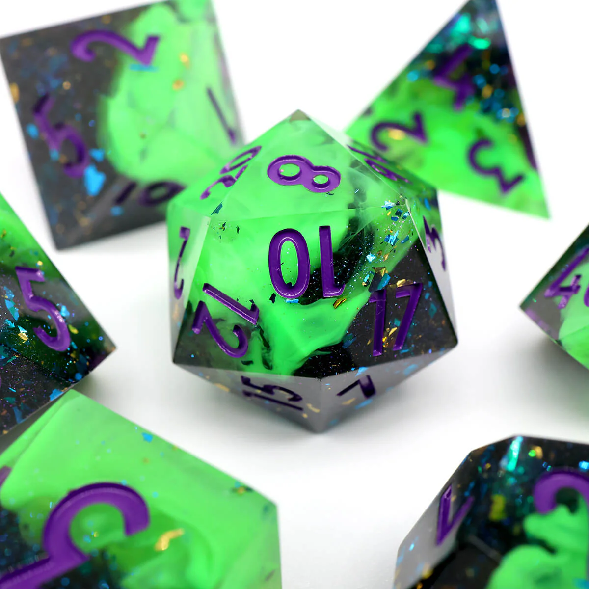 7-Piece Nobility Lady Sharp Edge DND Dice Set - Image 10