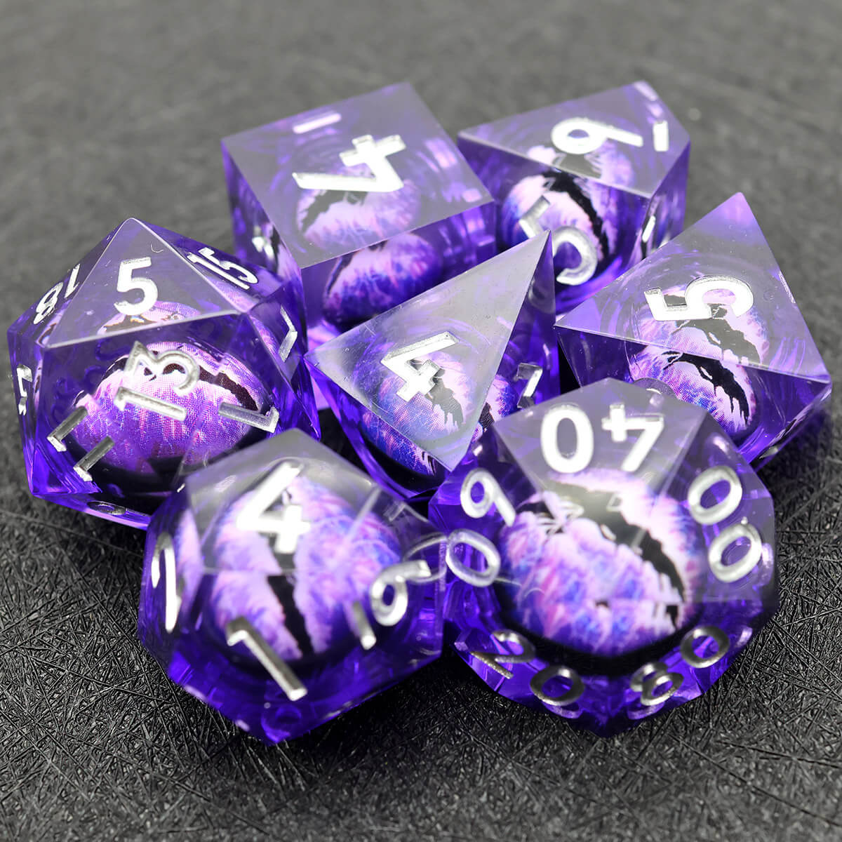 7-Piece Sharp Edge Dragon Eye DND Dice Set - Image 7