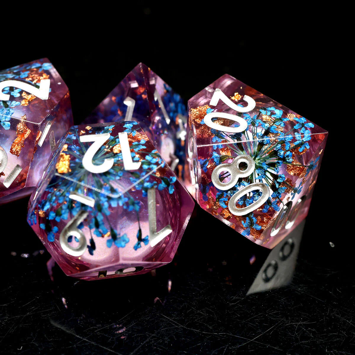 7-Piece Sharp Edge Liquid Core DND Dice Set - Image 5