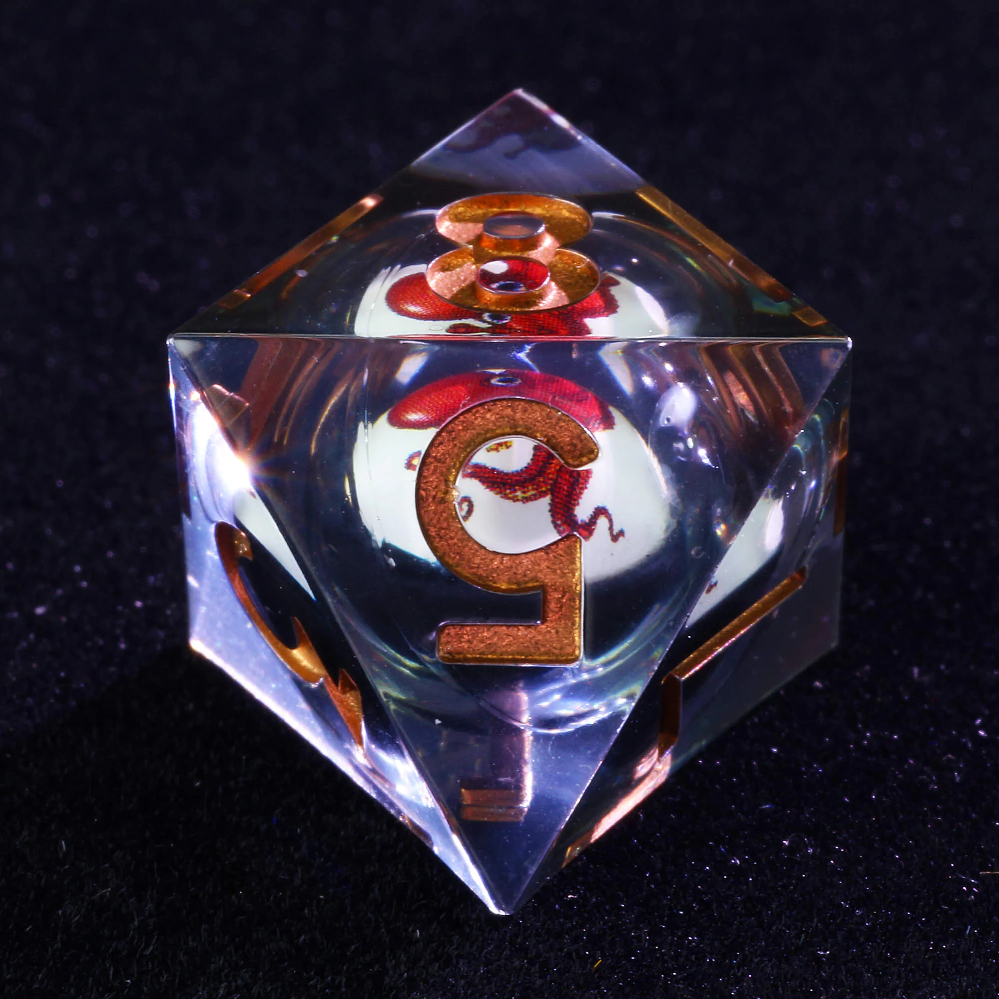 7 Polyhedral Octopus Liquid Core DD Dice Set - Image 6