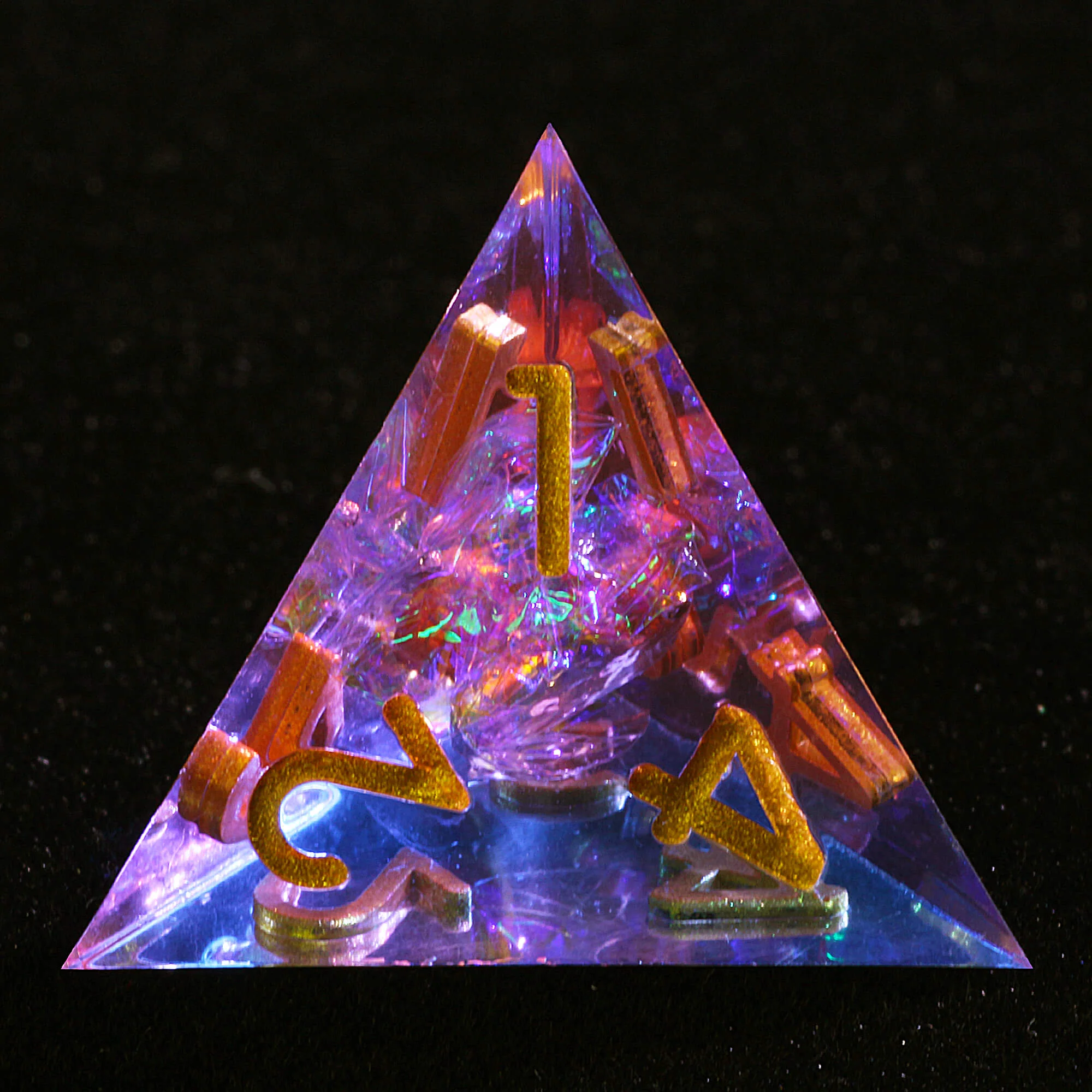 7 Polyhedral Resin D and D Dice Sets Blue Red - Image 3