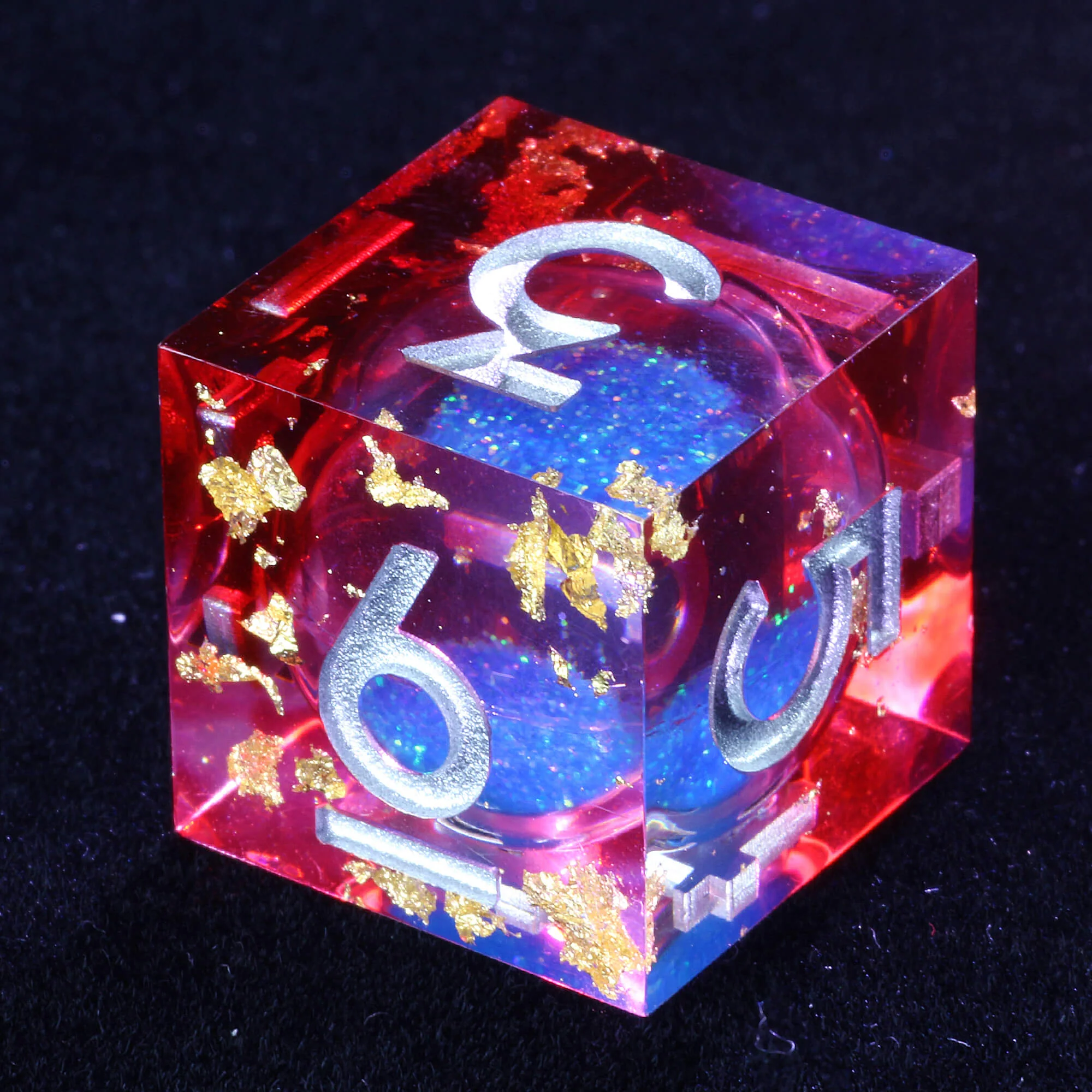 7 Polyhedral Resin Liquid Core D&D Set of Dice - Image 5