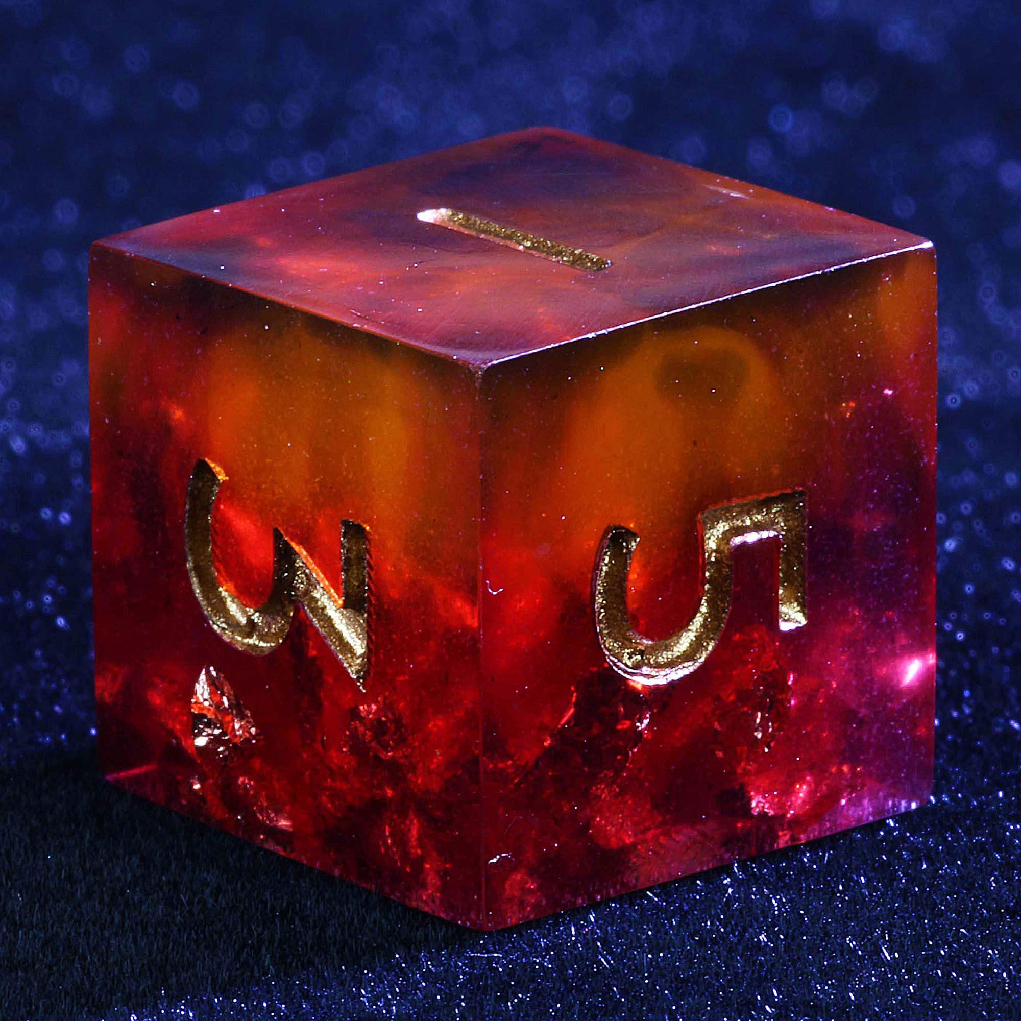 9 Polyhedral DD Dice Sets Blood of Fallen God - Image 3