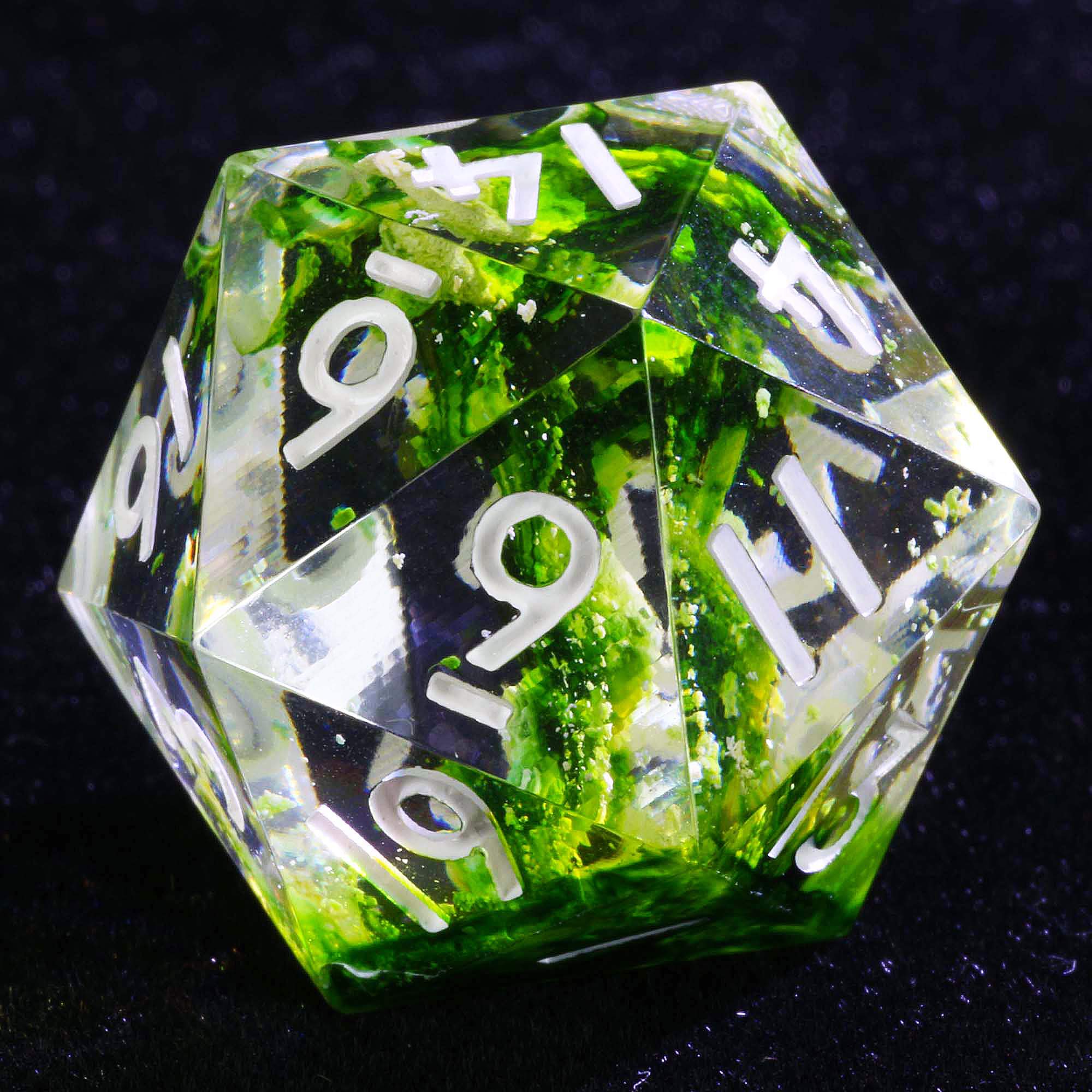 9 Polyhedral Dice DD Set Verdant Whisper - Image 4