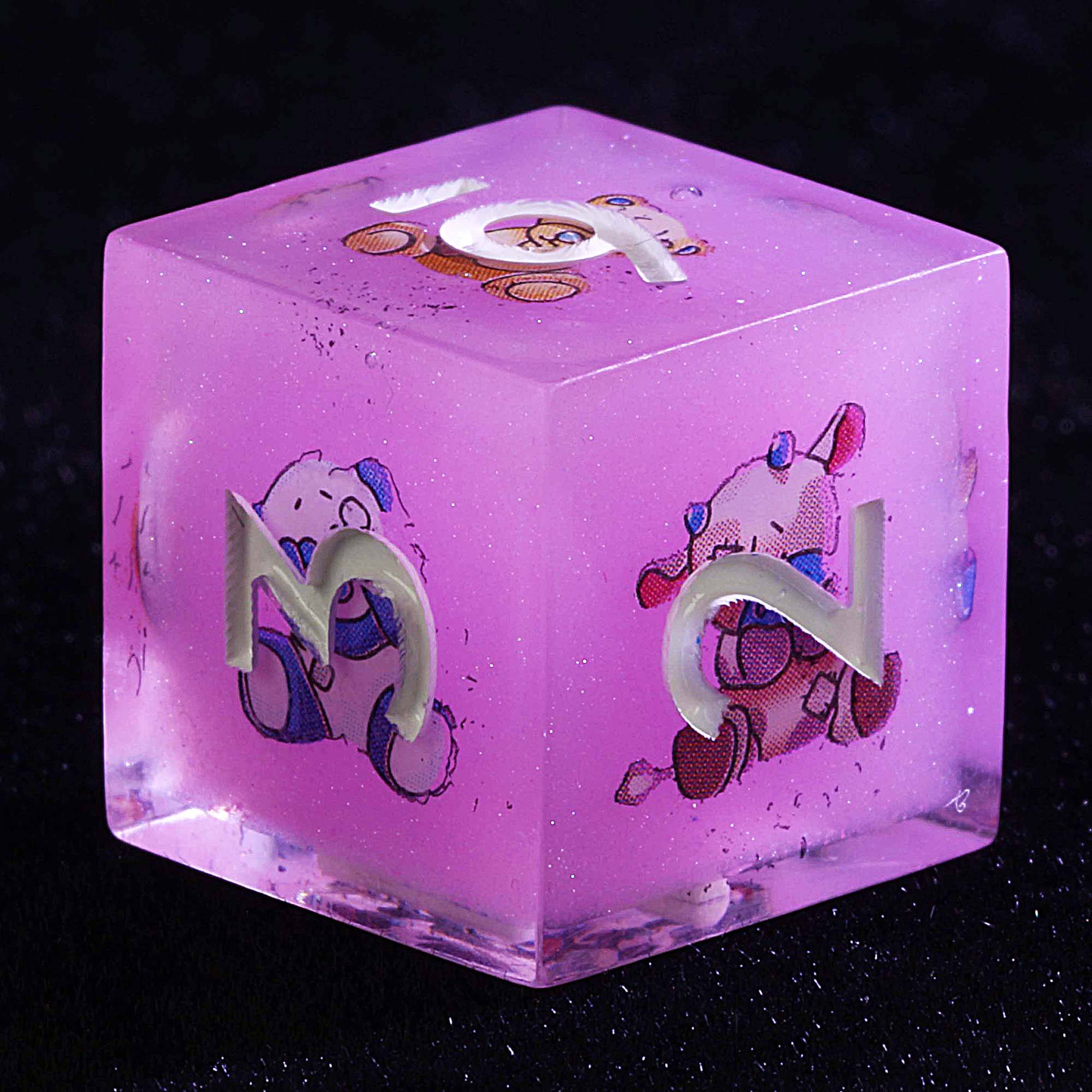 Luminous 9 Polyhedral Dice DnD Set Little Cloud Therapy - Image 3