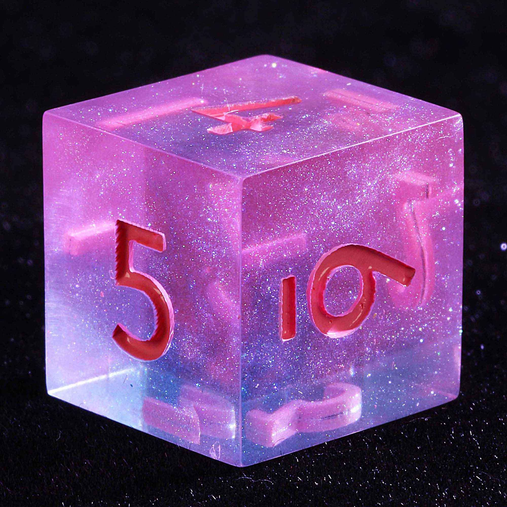 9 Polyhedral Dice Set D&D Breath of Rainbow Wyrmling - Image 3