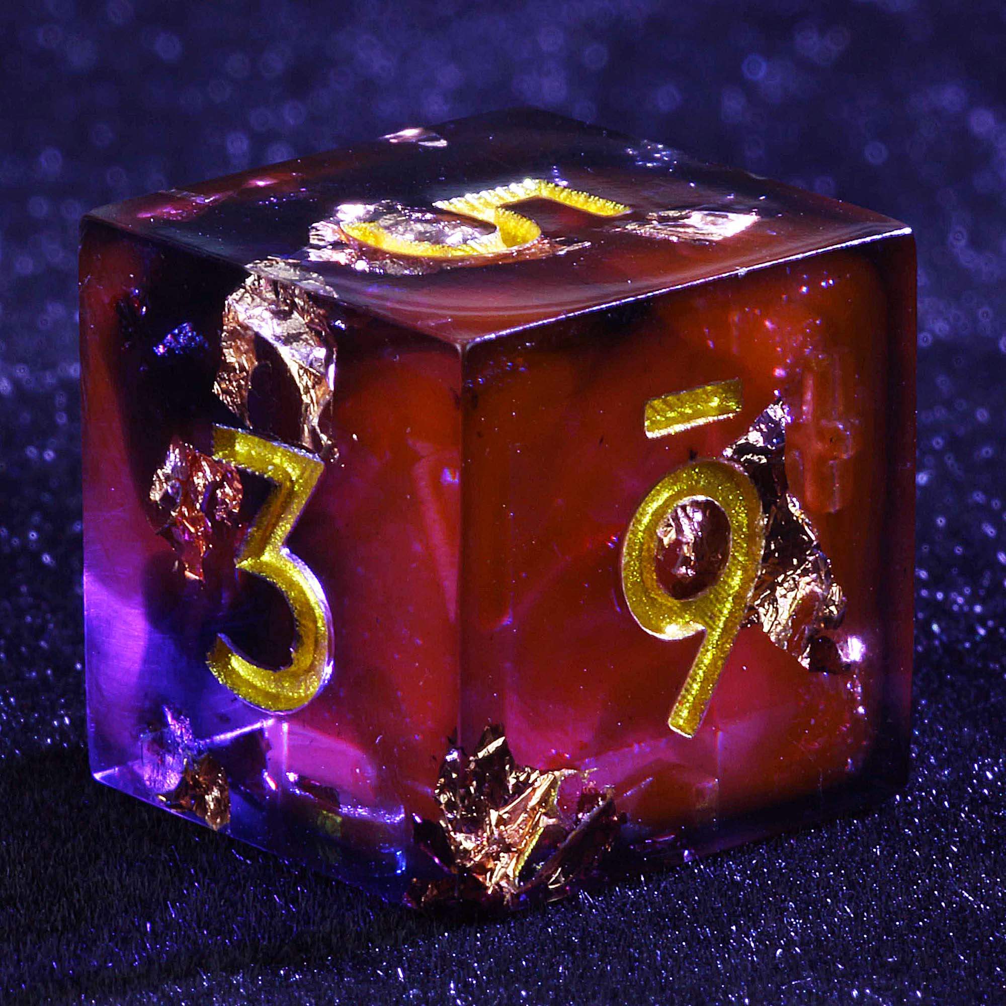 9 Polyhedral DnD Dice Set Dragon Tomb Sacred Relics - Image 3