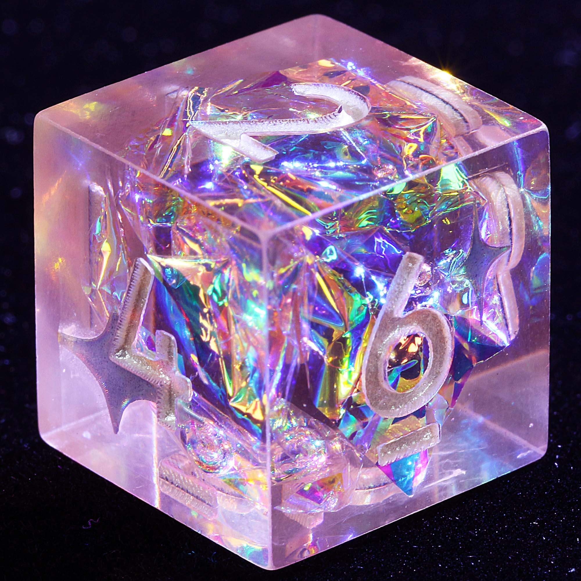 9 Polyhedral Resin D and D Dice Sets Citrus Stellar Covenant - Image 3