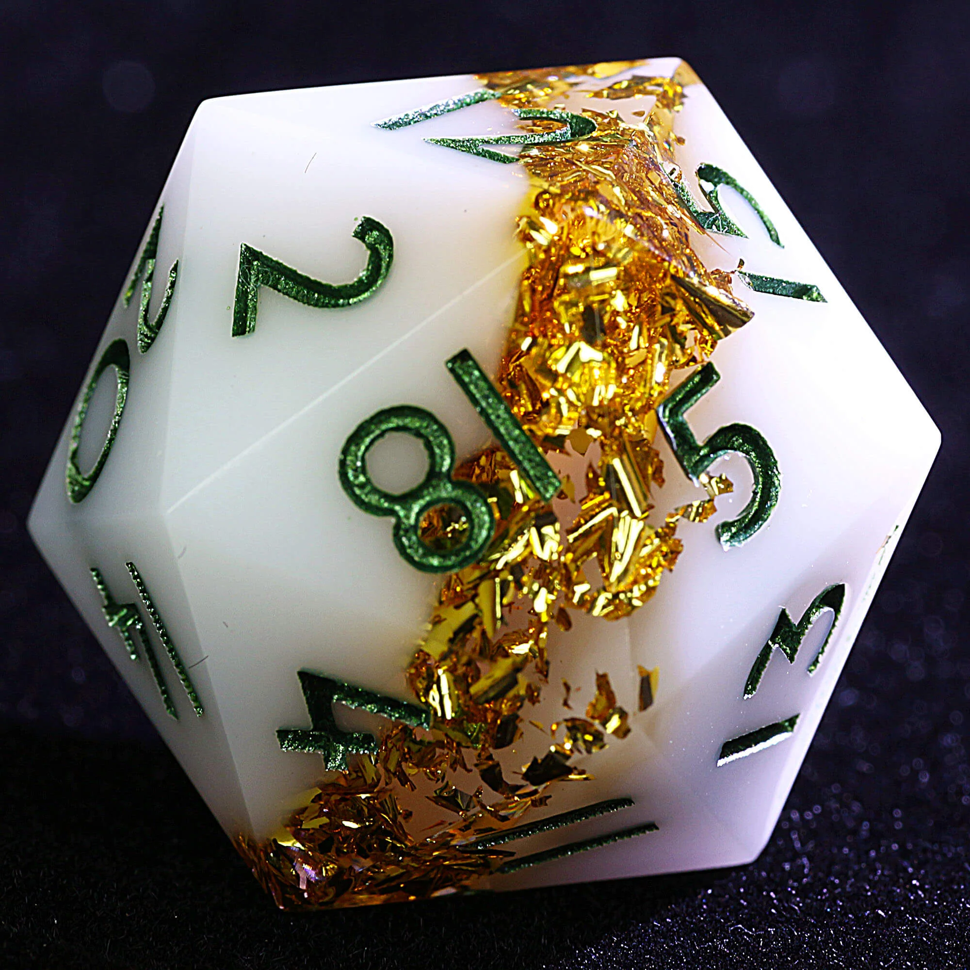 9 Polyhedral Resin D and D Set Dice Sanctum Foil Stratum - Image 2
