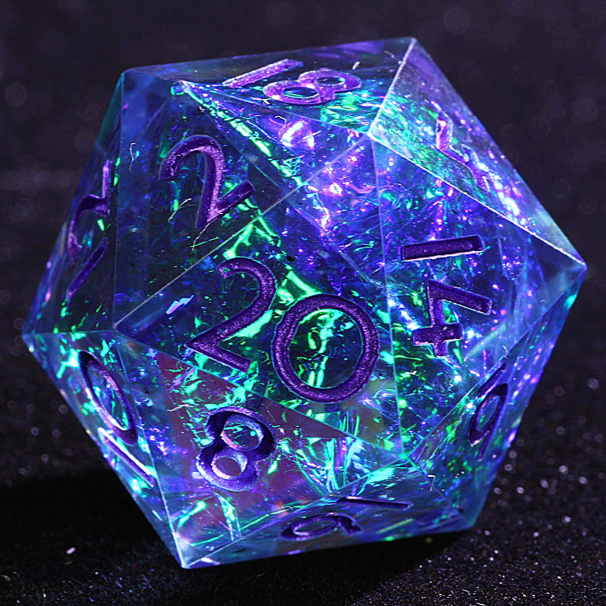 9 Polyhedral Resin D&D Dice Sets Nebula Edict Mirage - Image 2