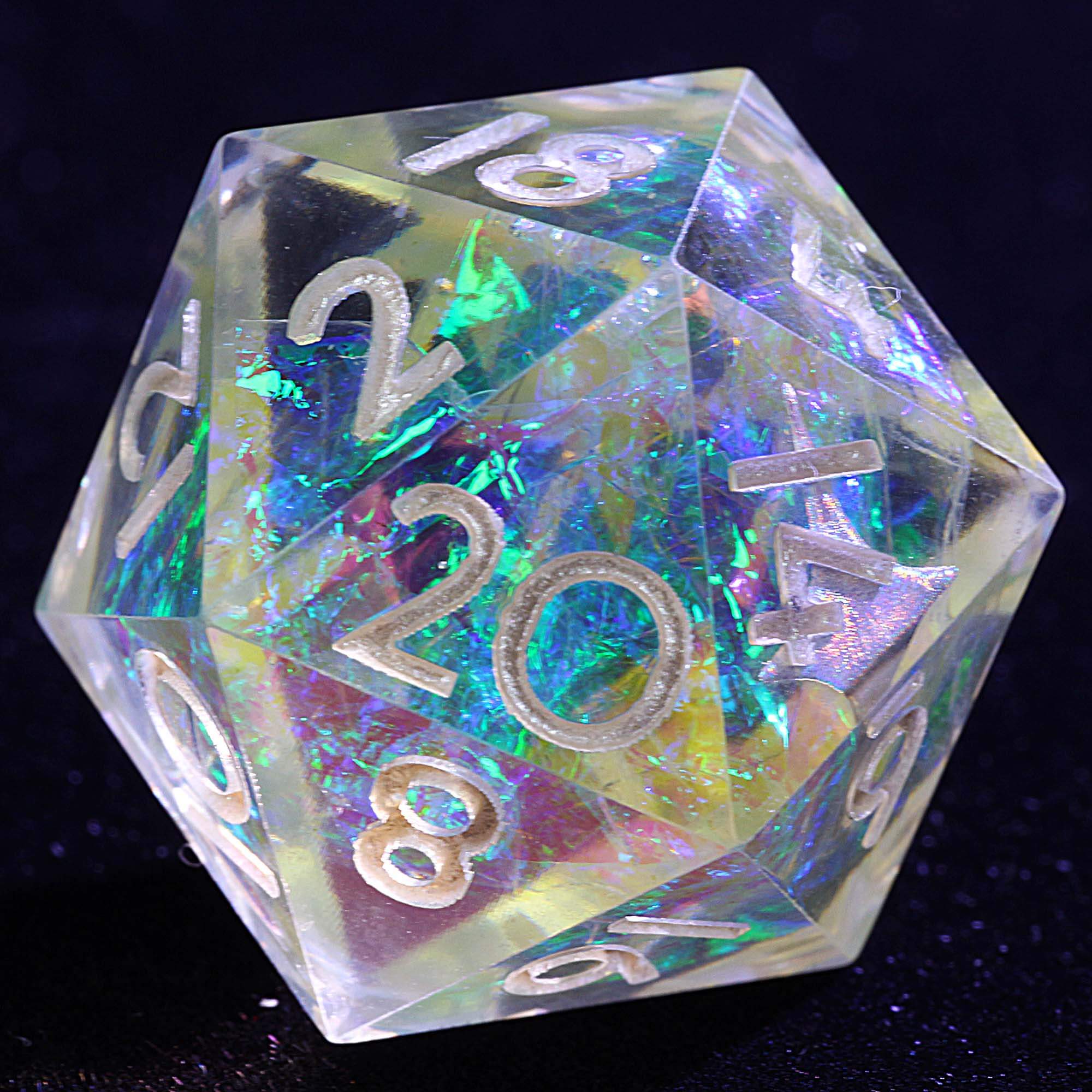9 Polyhedral Resin Dice Sets D and D Celestial Oath Mirage - Image 2