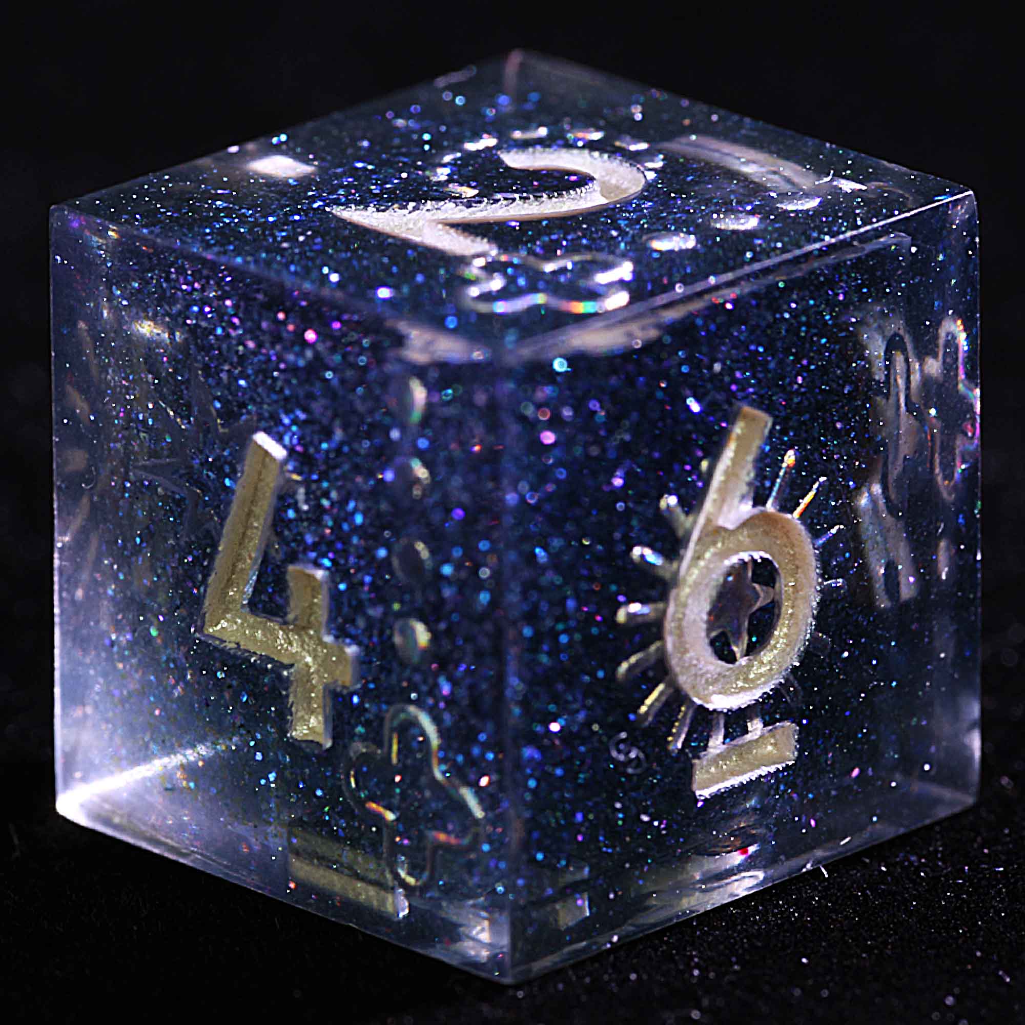 9 Polyhedral Resin DnD Dice Set Deep Space Universe - Image 3
