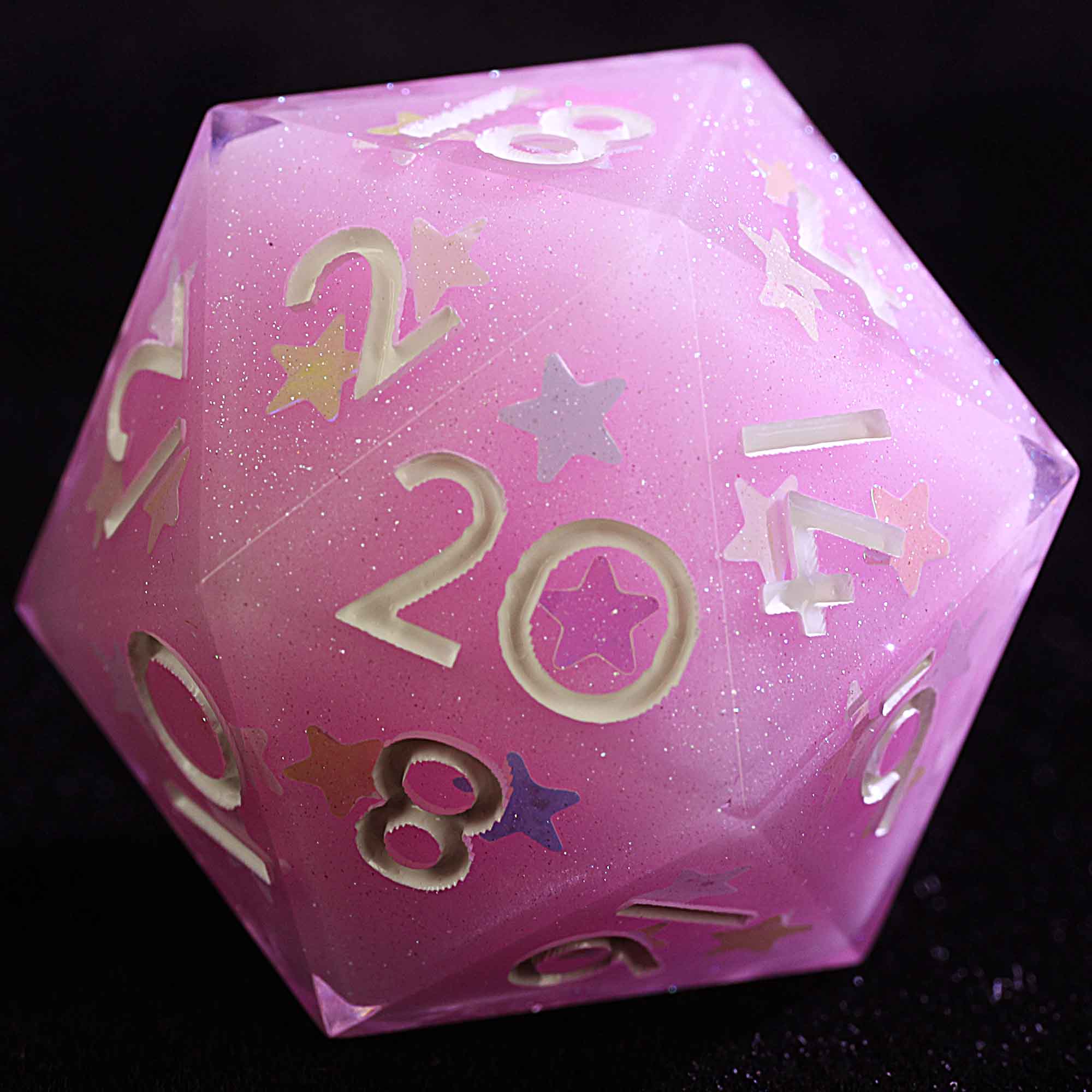 9 Polyhedral Resin DnD Dice Set Macaron Starfall - Image 2