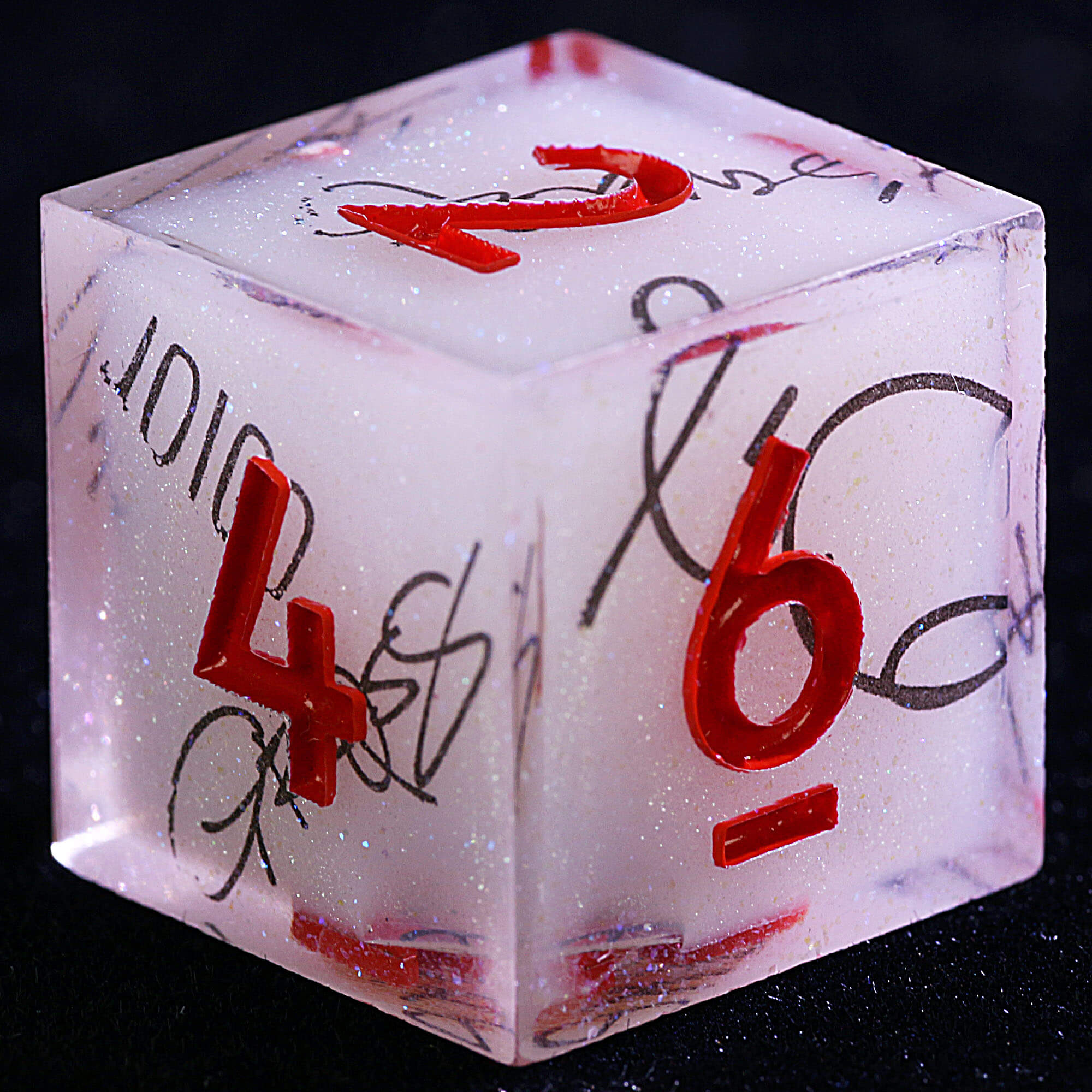 9 Polyhedral Resin DnD Sets Dice Parchment Sigil - Image 3