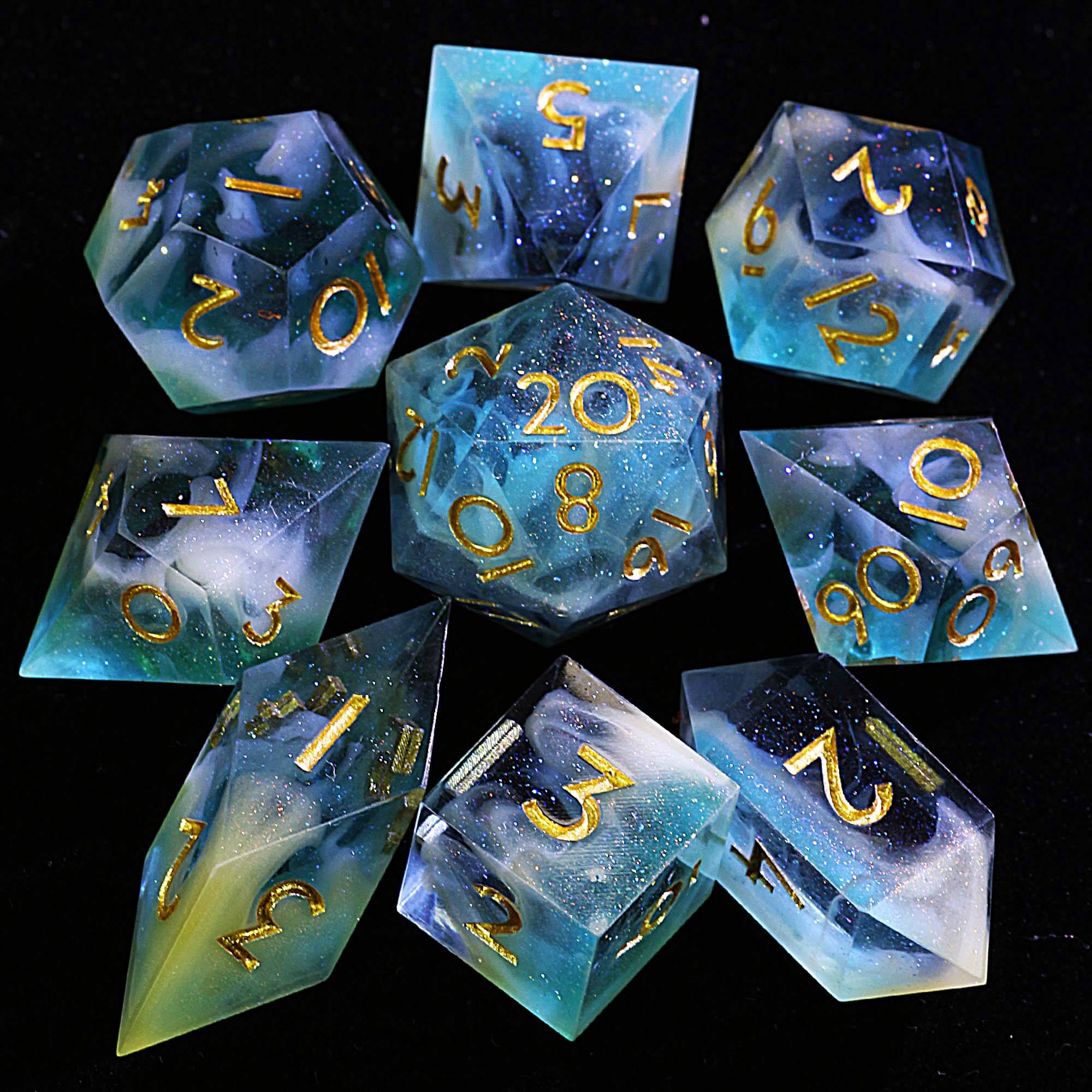 9 Polyhedral Resin Set DD Dice Pillars of Creation