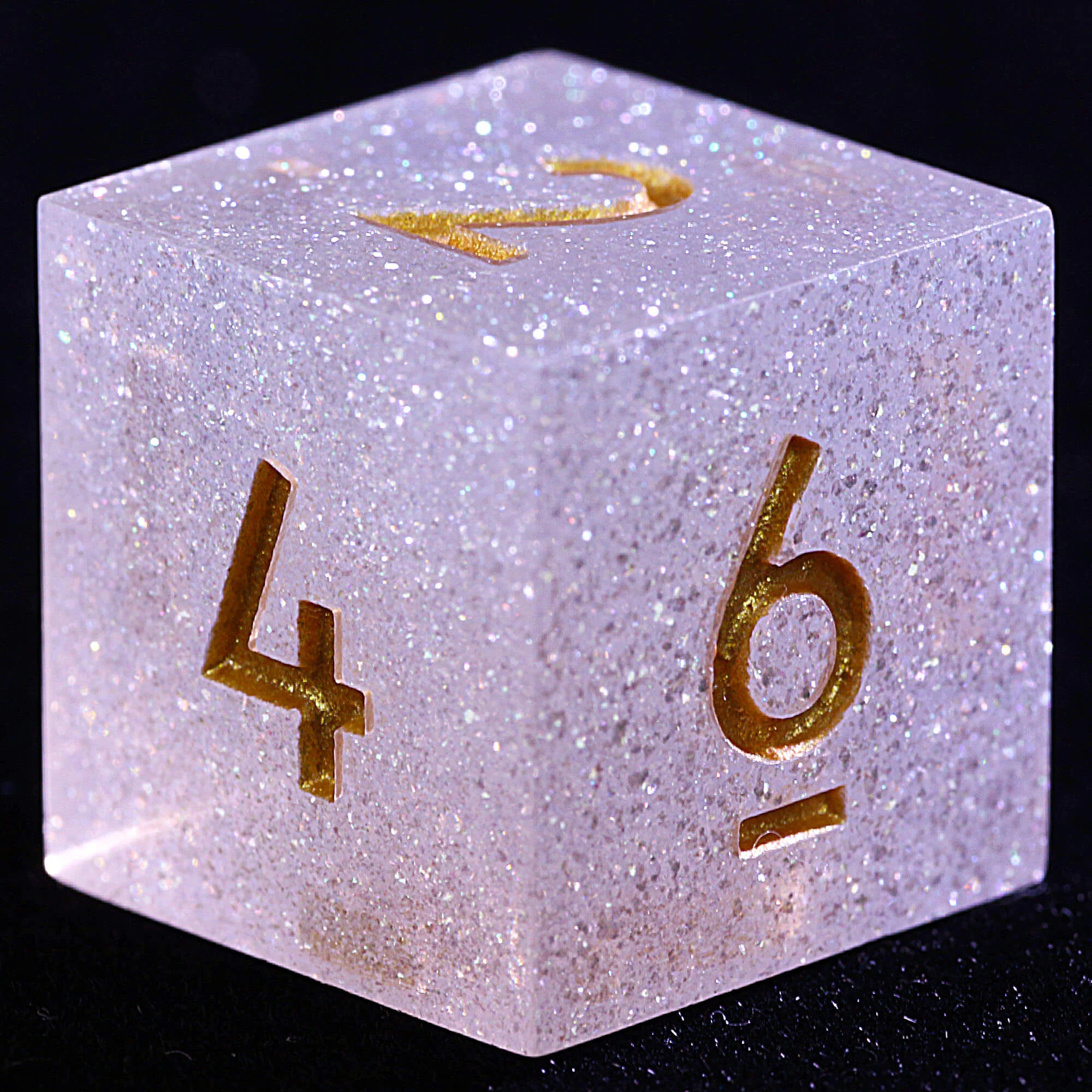 9 Polyhedral Resin Set Dice DD Dreamy Star River Gold - Image 3