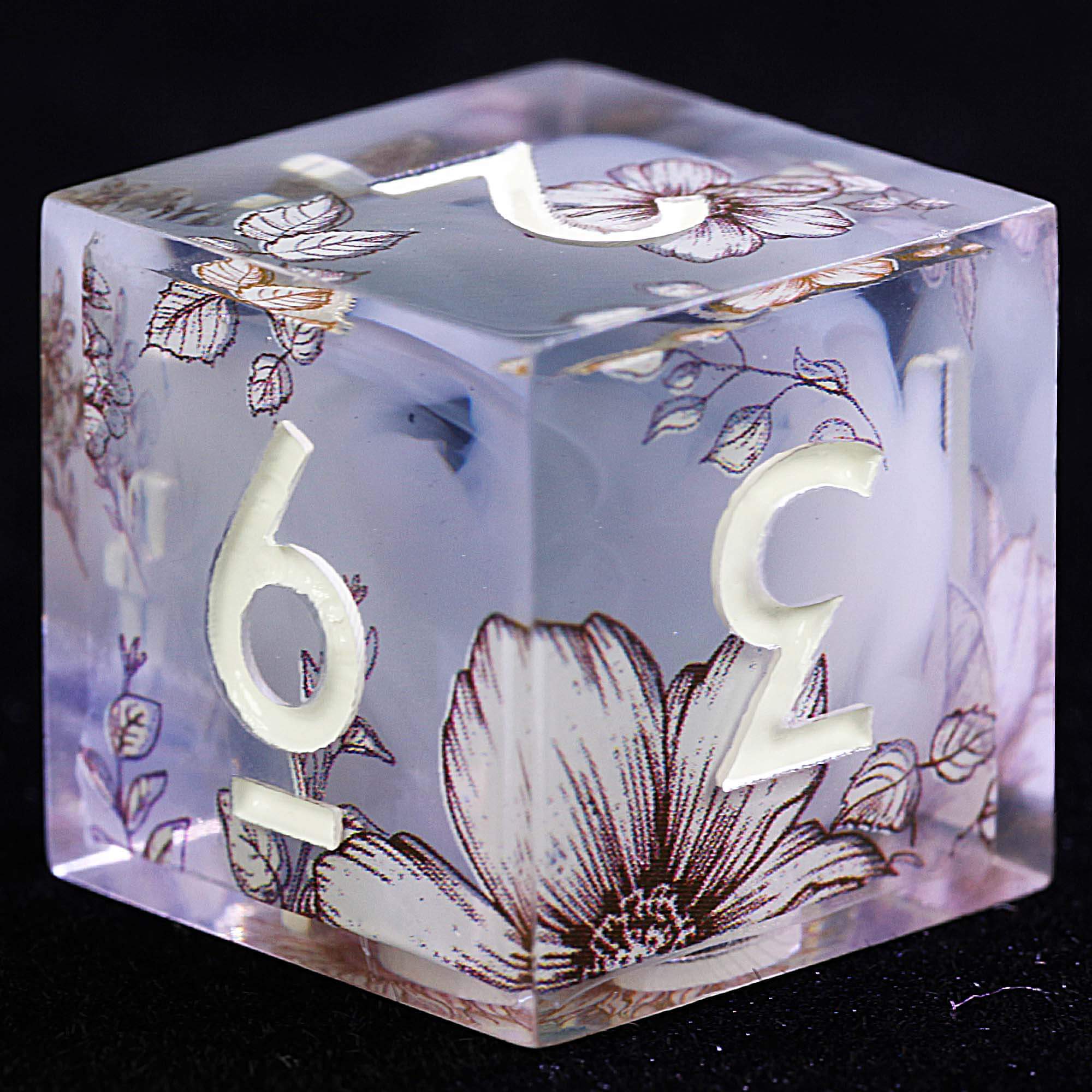 9 Polyhedral Resin Sets D and D Dice Ashen Petal Veil - Image 3