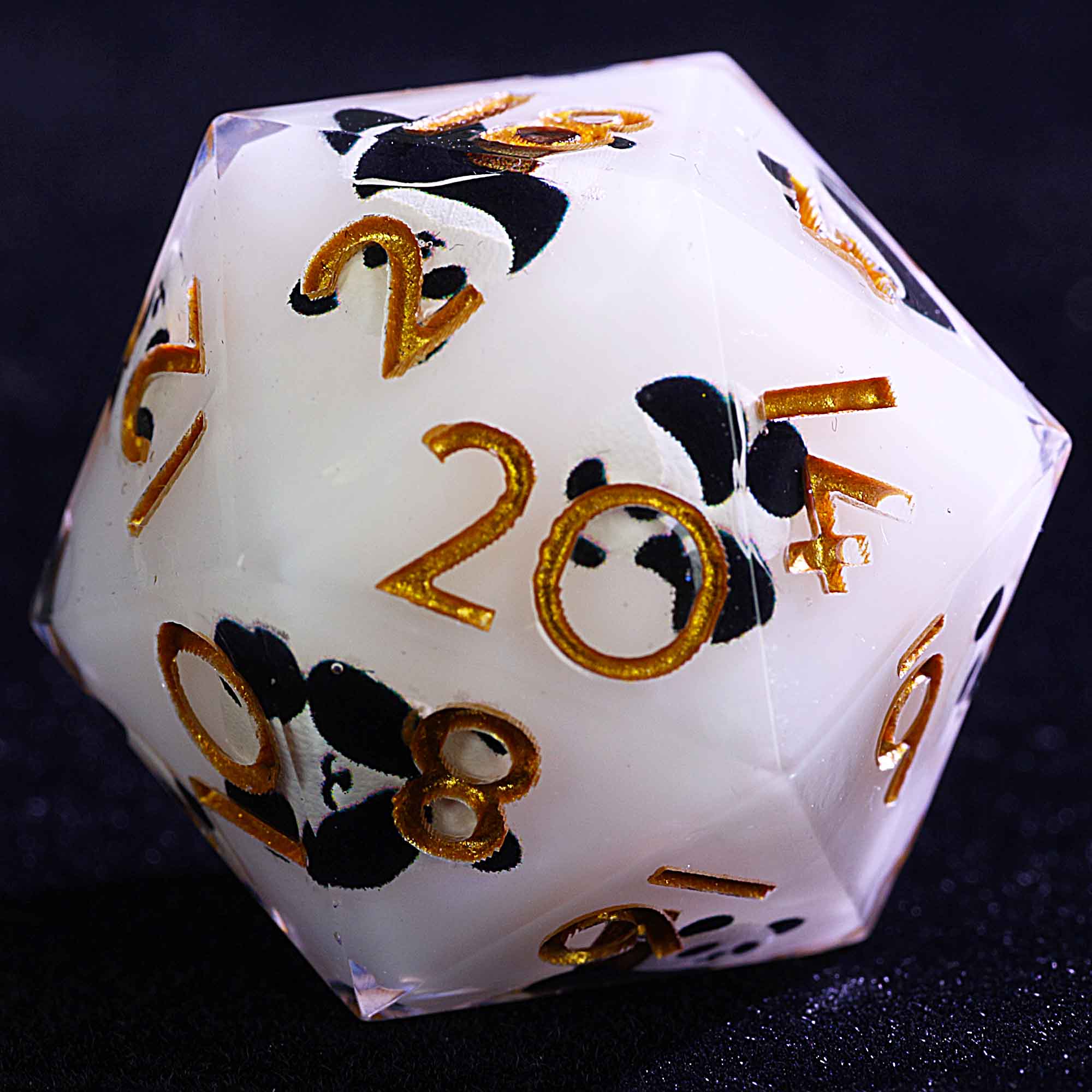 9 Polyhedral Resin Sets of D&D Dice Cute Panda - Image 2