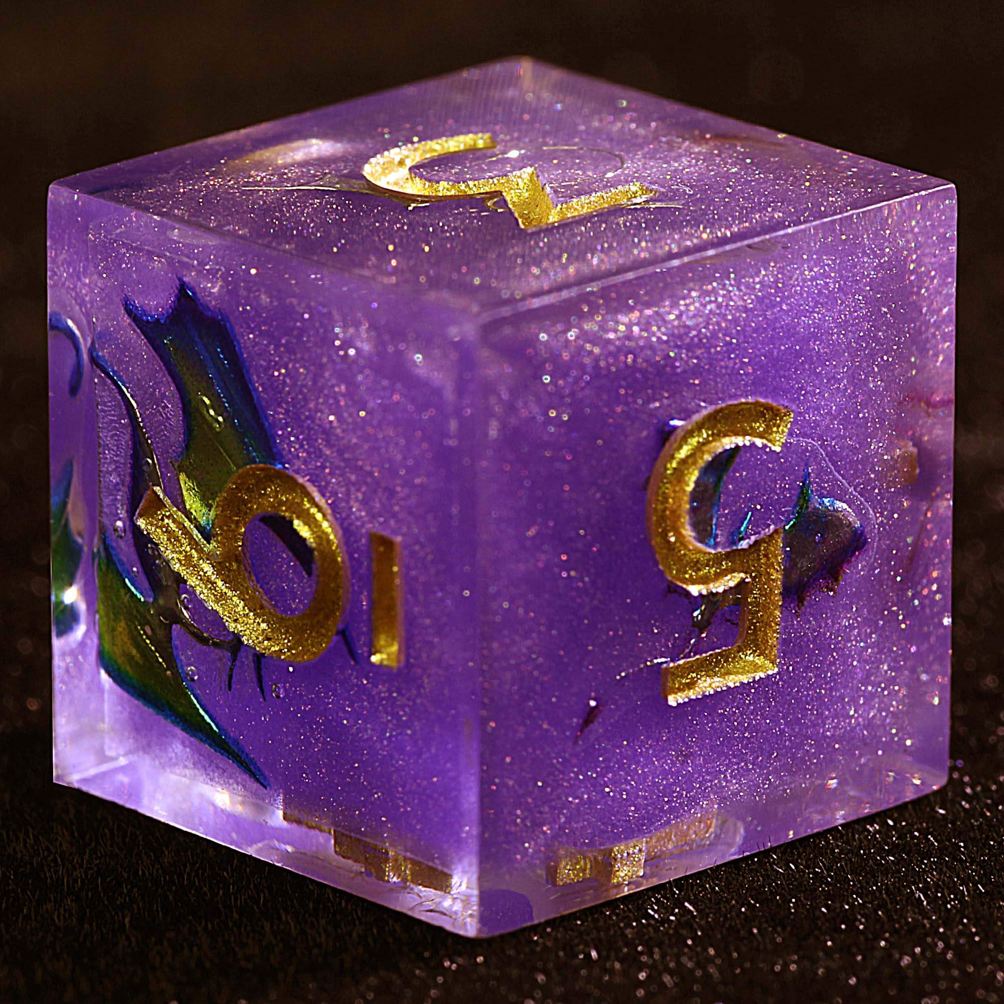 9 Polyhedral Resin Sets of Dice DnD Wyverns vs Dragons - Image 3