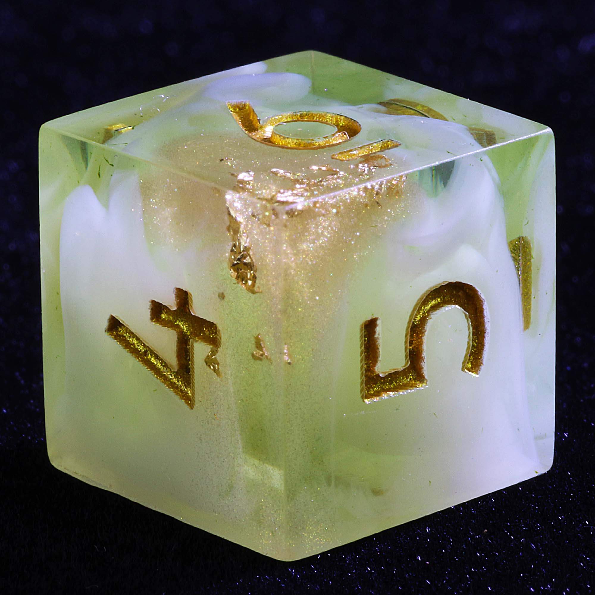 9 Polyhedral Set DD Dice Golden Pastoral - Image 3