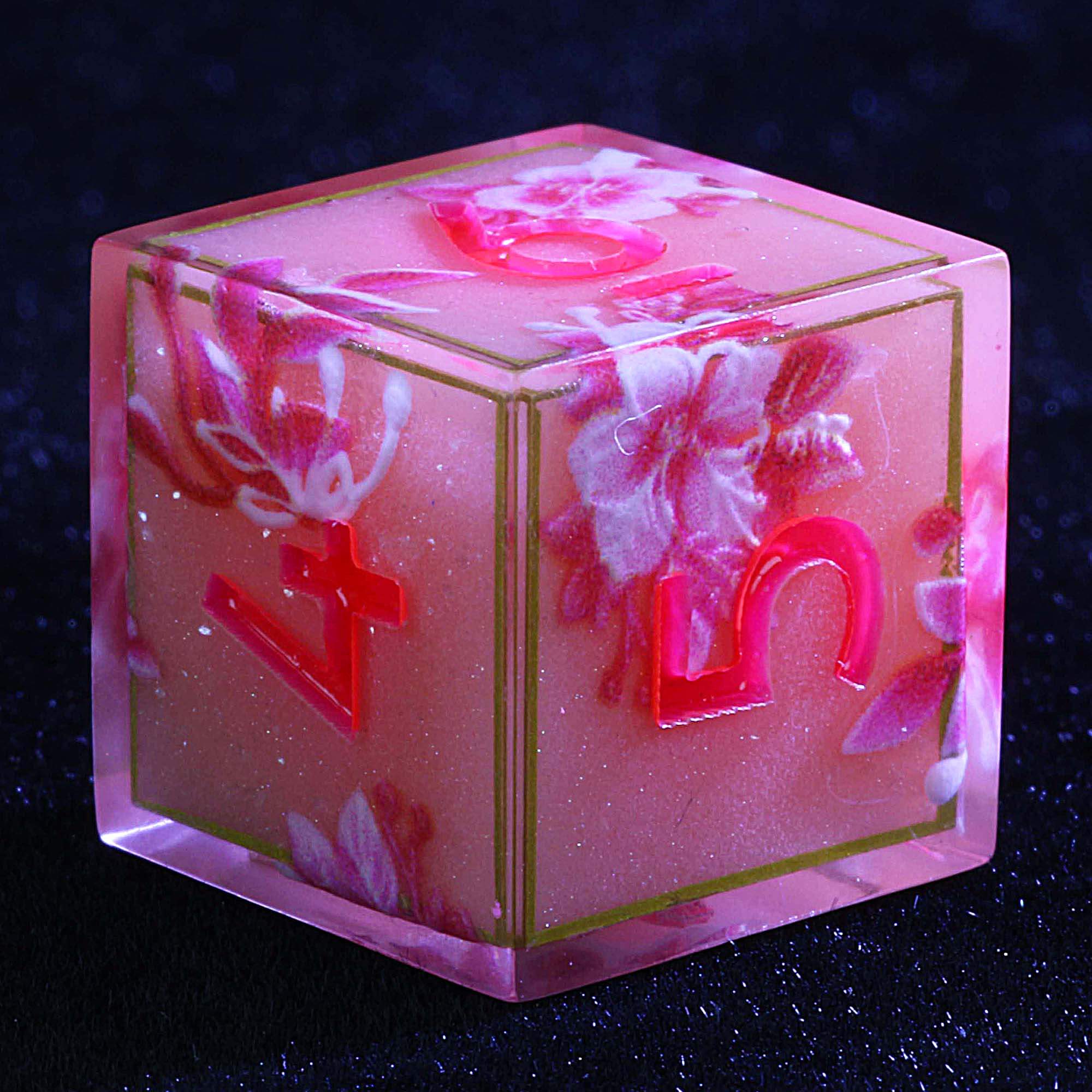 9 Polyhedral Sets Dice D and D Rose Quartz Stardust - Image 3