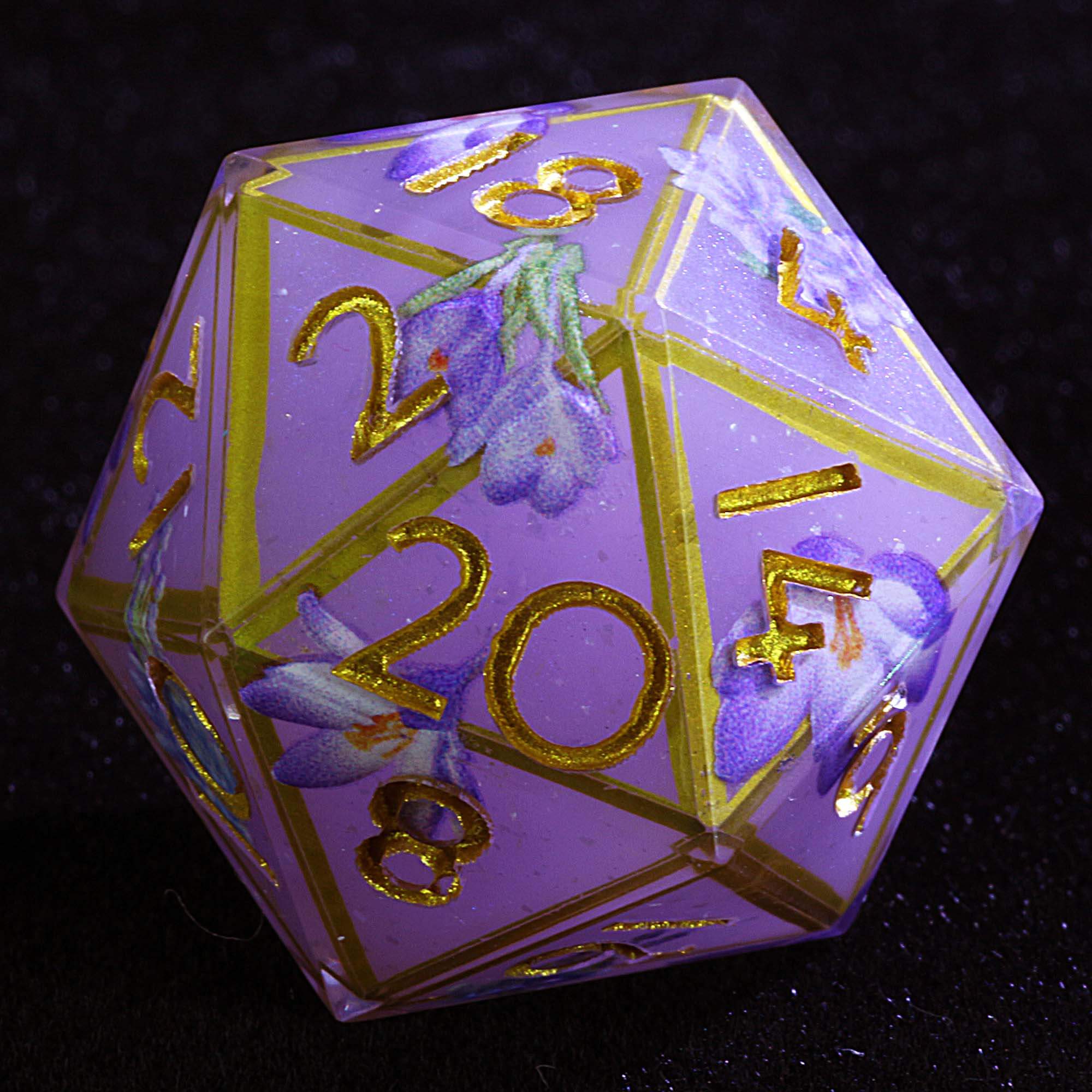 9 Polyhedral Sets Dice D&D Lavender Moonlight Pact - Image 2