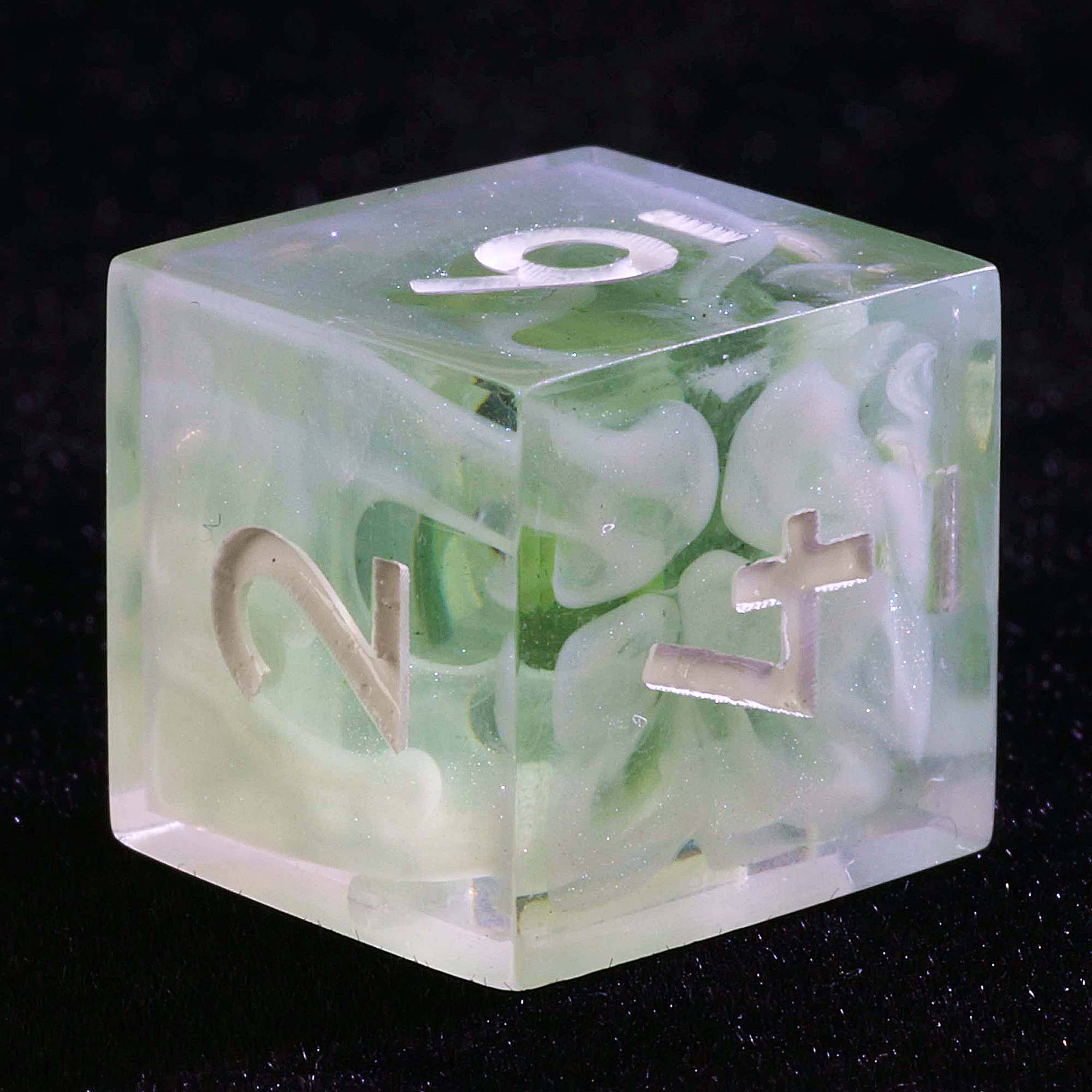 9 Polyhedral Sets of Dice DnD Misty Emerald Cryptic - Image 3
