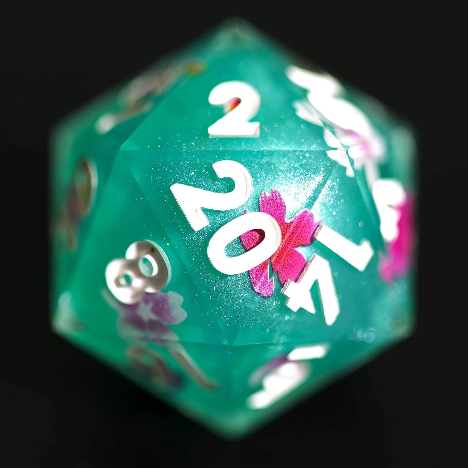 Arizona Tea Sharp Edge Resin Polyhedral 7-Piece D&D Dice Set - Image 5
