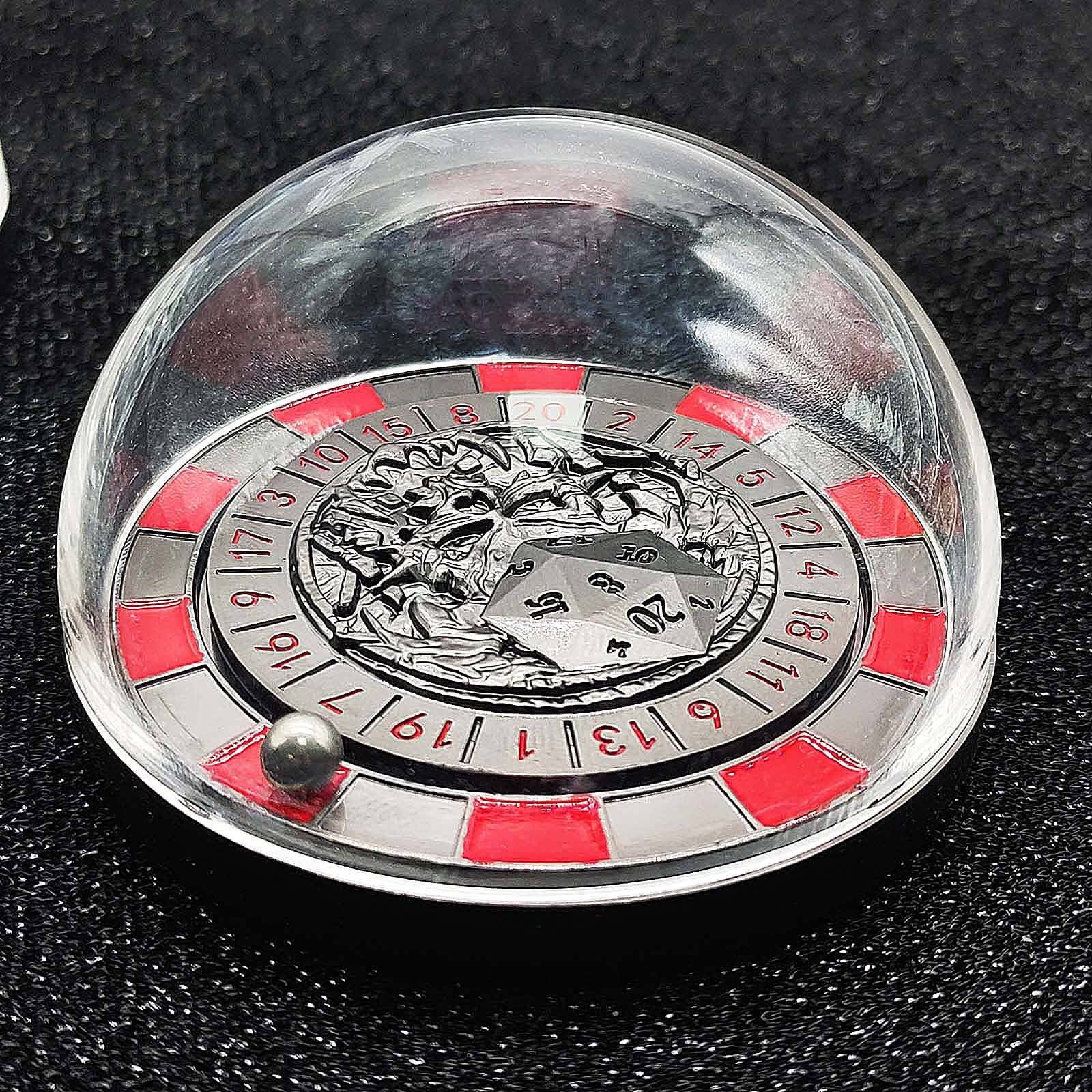 Ball Bearing Metal DnD Roulette Wheel Dice D20