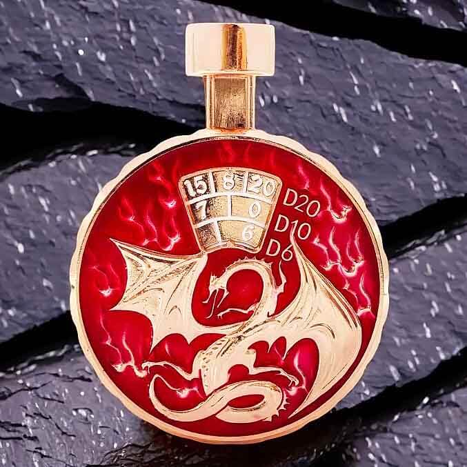 Cthulhu Wyvern 7 in 1 Button Presser Spinning DnD Metal Dice Bottle Roulette Game - Image 15