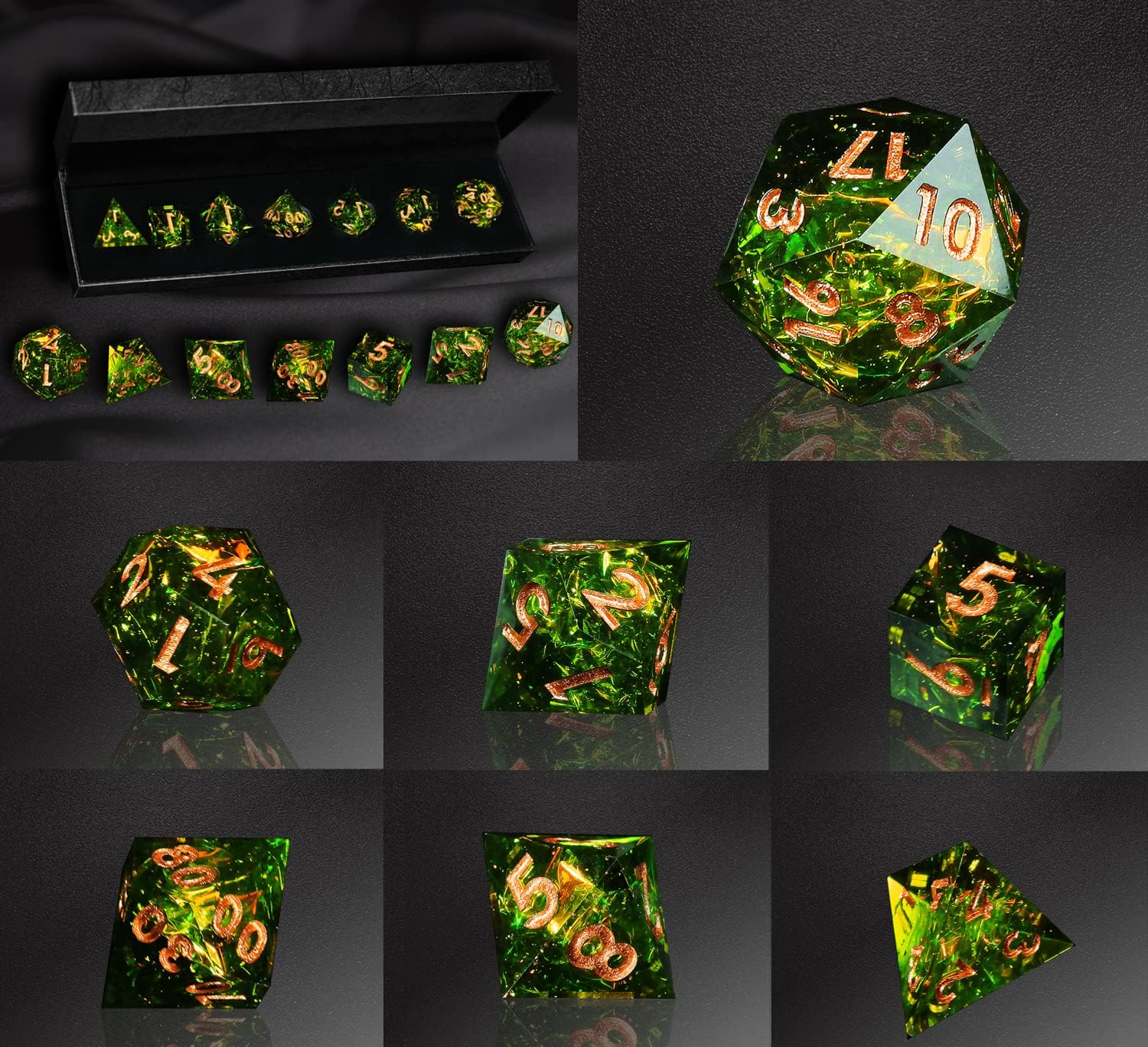D&D 7-Piece Polyhedral Resin Dice Set - Image 5