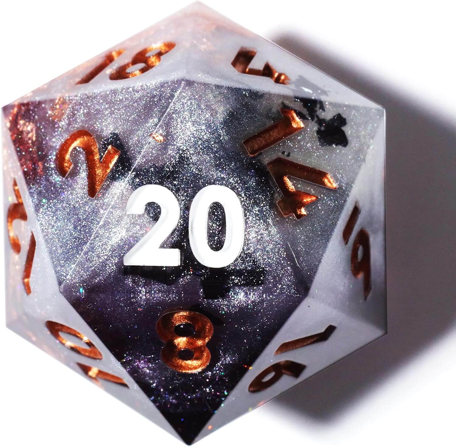 D&D 7-Piece Sharp Edge Icewind Ravine Polyhedral Resin Dice Set - Image 4