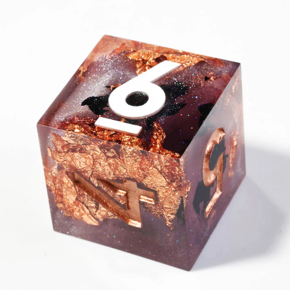 D&D 7-Piece Sharp Edge Icewind Ravine Polyhedral Resin Dice Set - Image 7