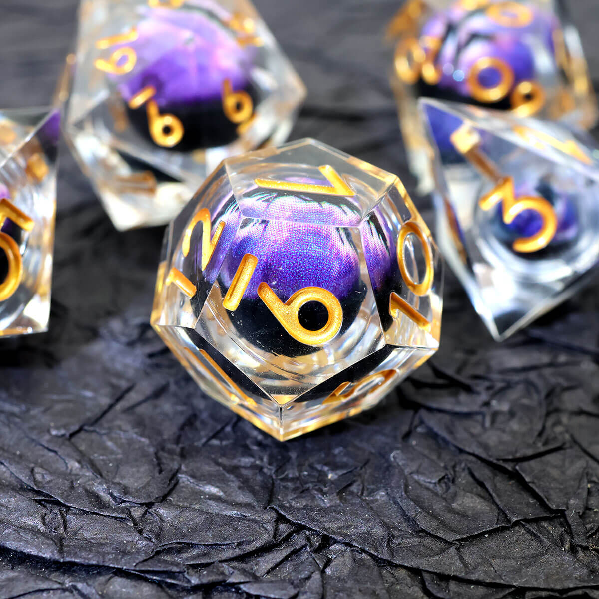 DND Dice Set Dragon Eye 7-Piece Sharp Edge - Image 9