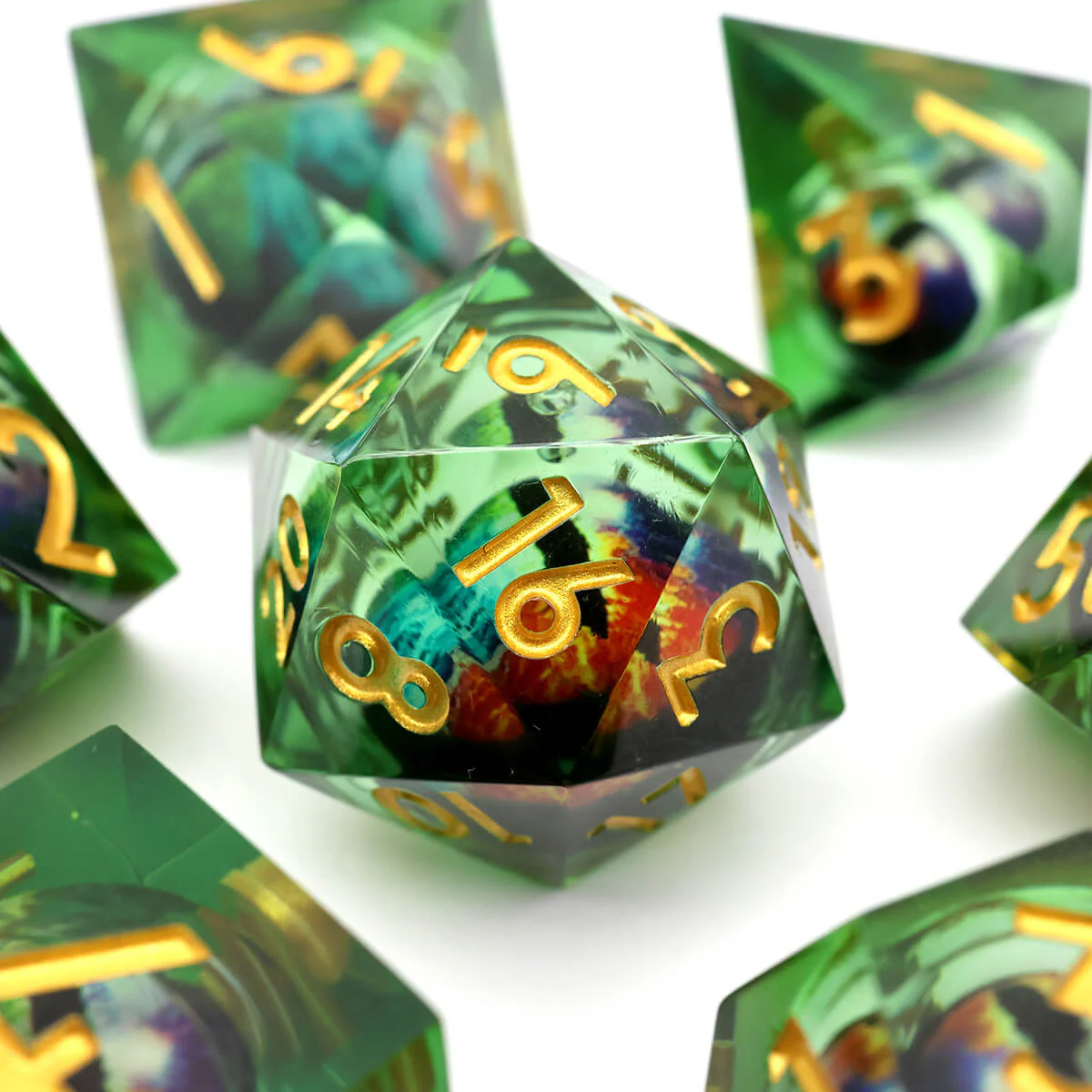 DND Dragon Eye 7-Piece Sharp Edge Dice Set - Image 10