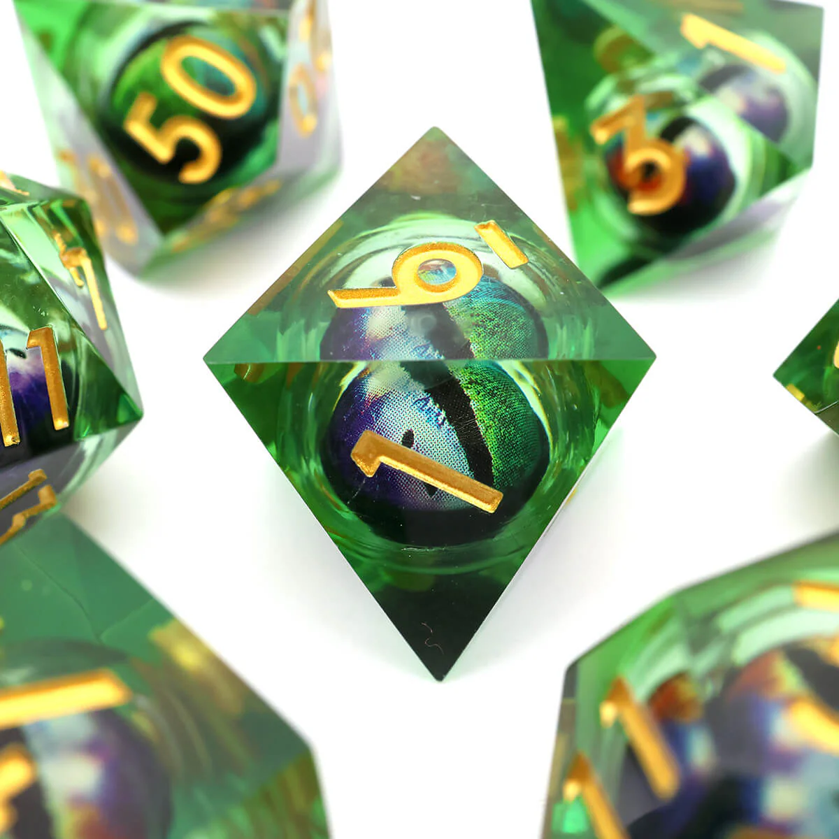 DND Dragon Eye 7-Piece Sharp Edge Dice Set - Image 7