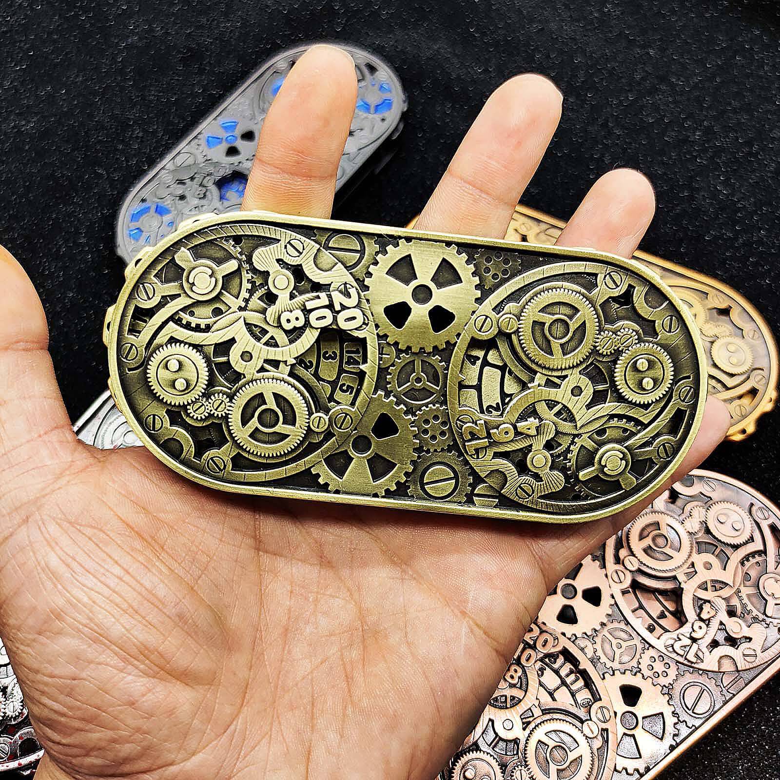 Double Roulette Metal DND Dice Fidget Spinner Gyroid Dice - Image 14