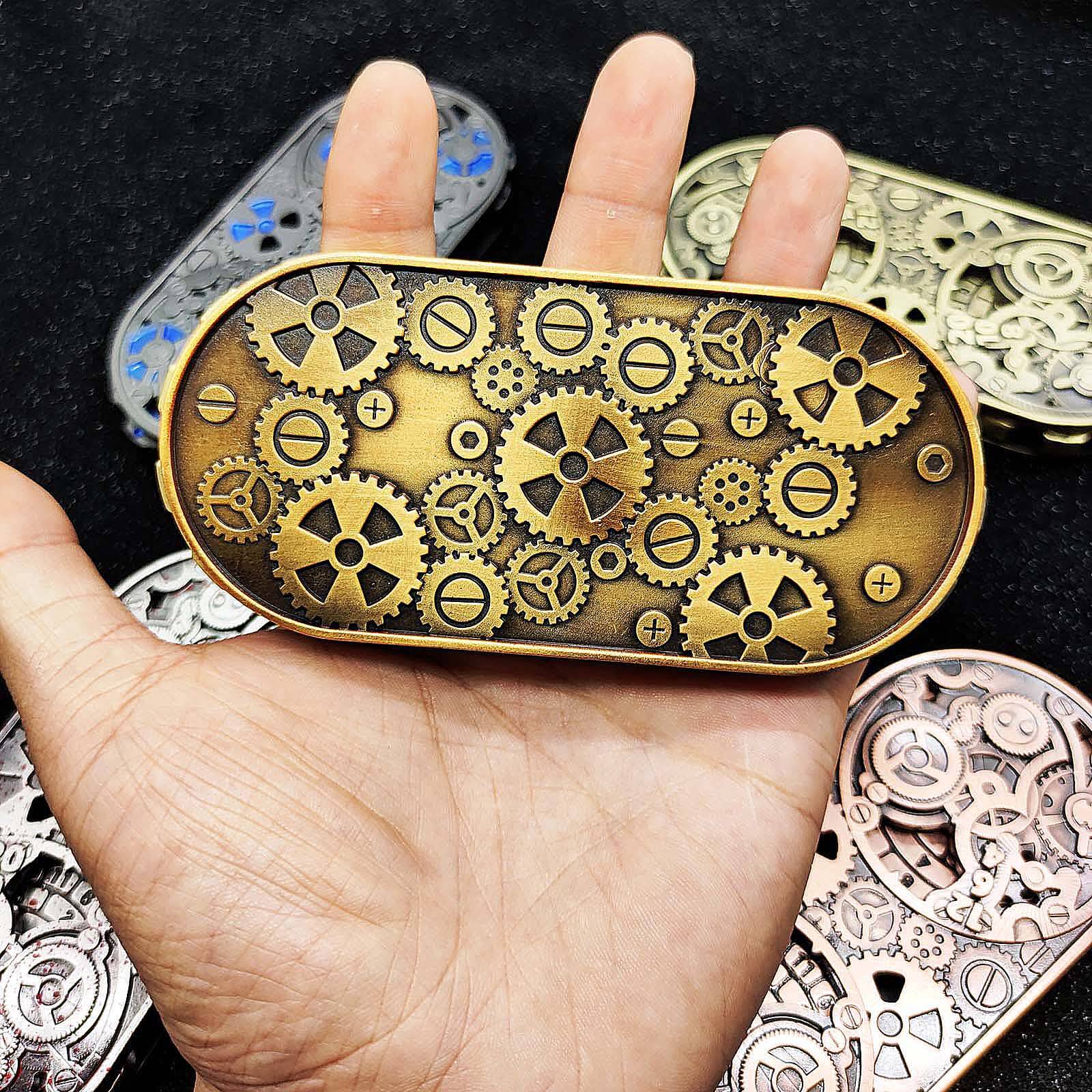 Double Roulette Metal DND Dice Fidget Spinner Gyroid Dice - Image 16