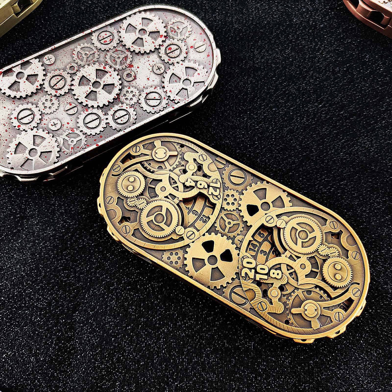 Double Roulette Metal DND Dice Fidget Spinner Gyroid Dice - Image 5