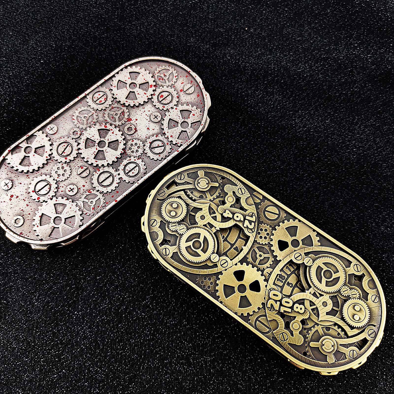 Double Roulette Metal DND Dice Fidget Spinner Gyroid Dice - Image 6