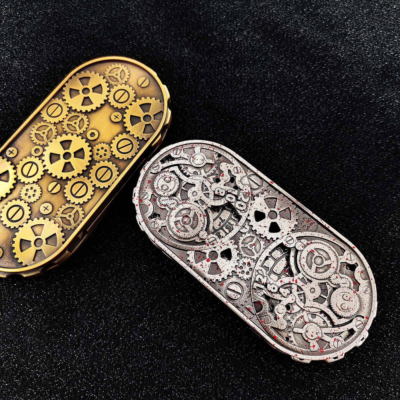 Double Roulette Metal DND Dice Fidget Spinner Gyroid Dice - Image 7