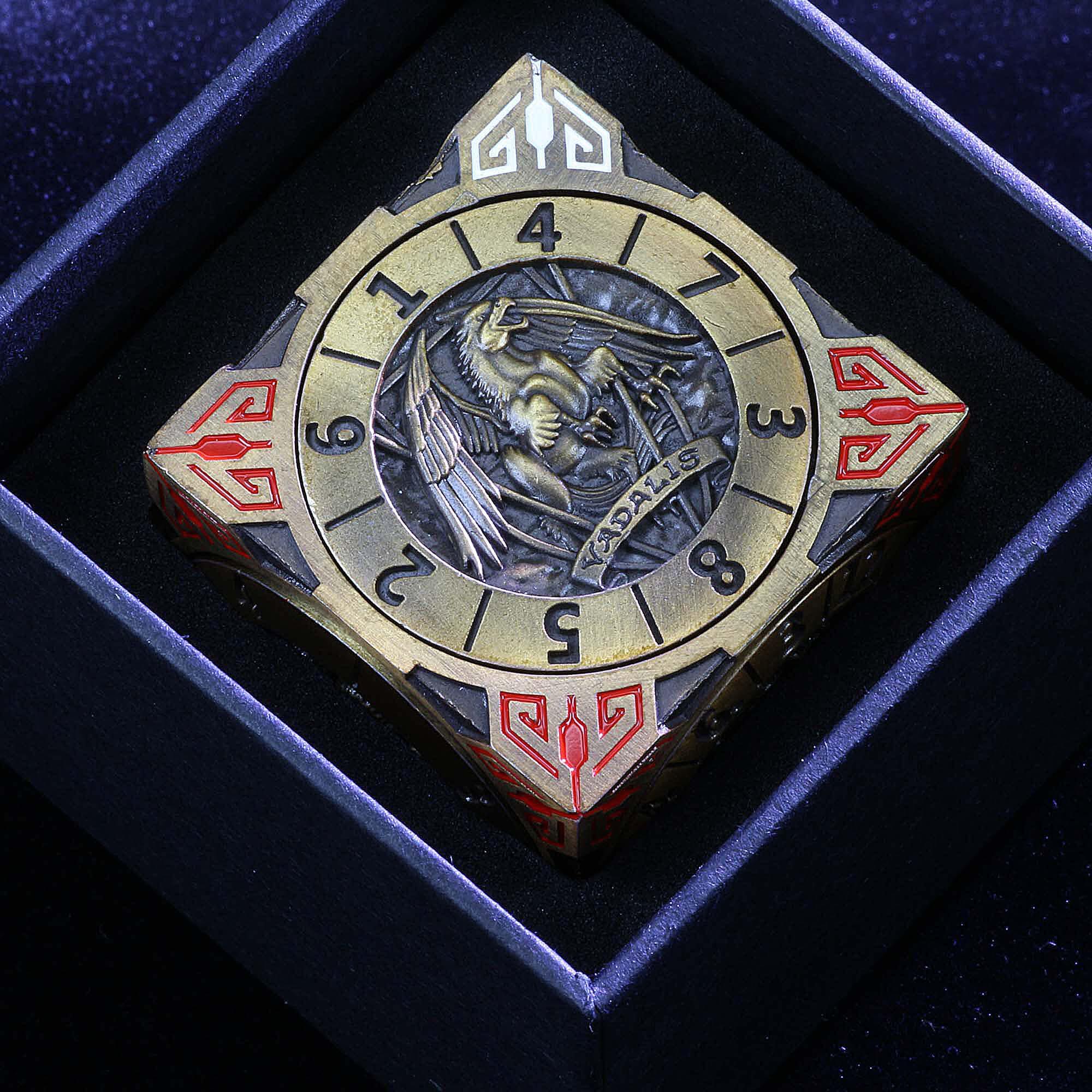 Dragon Cthulhu Skull 7 in 1 Cube 6-sided Rotating DND Metal Dice - Image 26