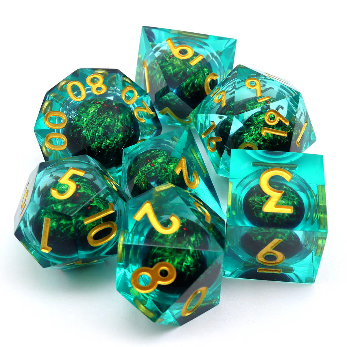Dragon Eye DND 7-Piece Sharp Edge Dice Set - Image 3