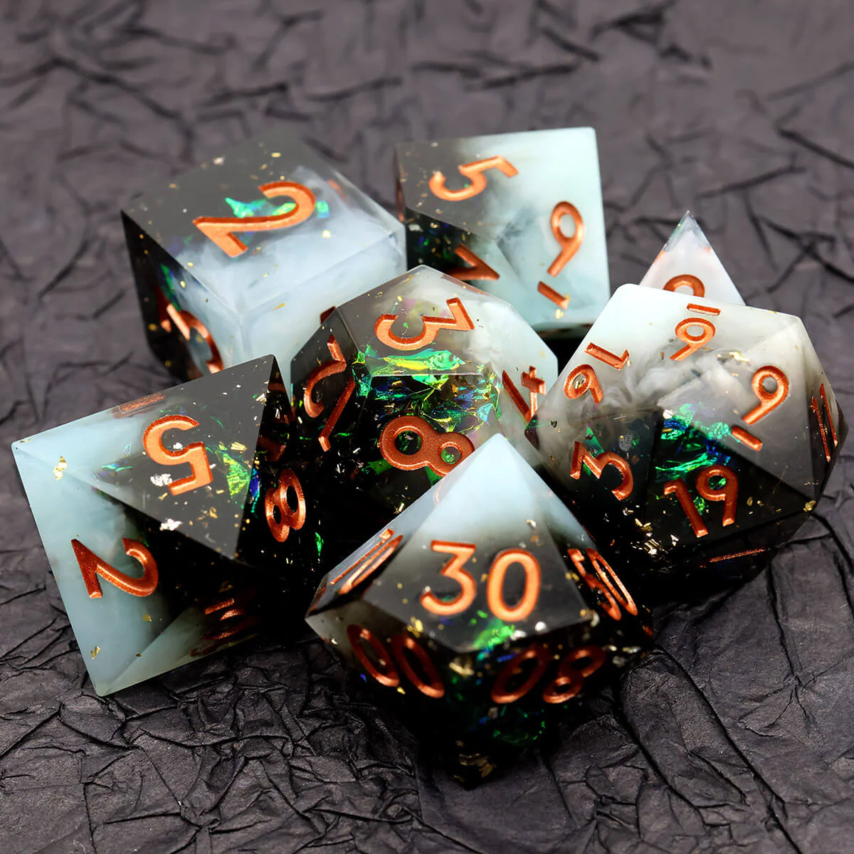 Dust of Mysteries 7-Piece Sharp Edge Dice Set for DND - Image 6