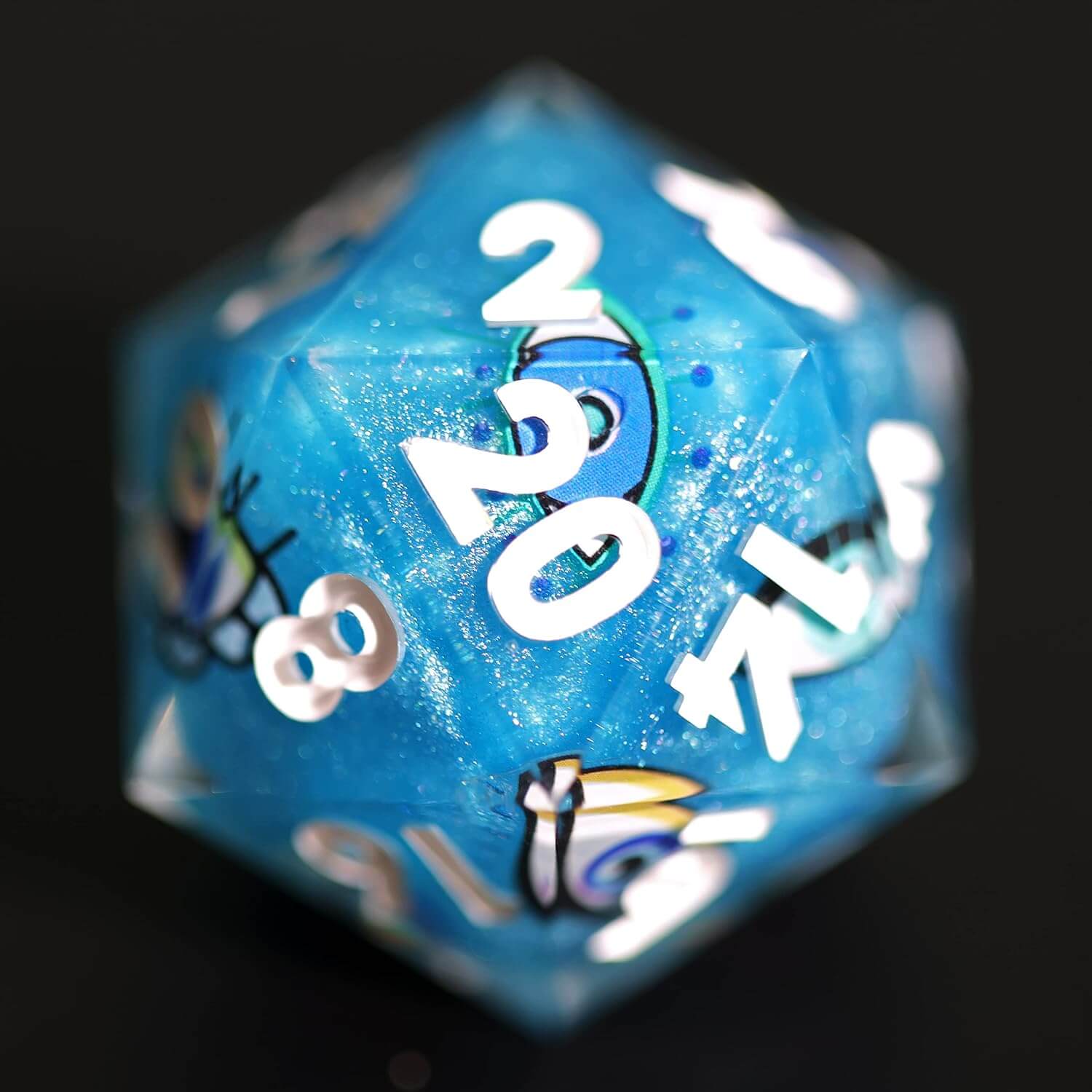 Eye of Truth Sharp Edge Polyhedral Resin 7-Piece D&D Dice Set - Image 6