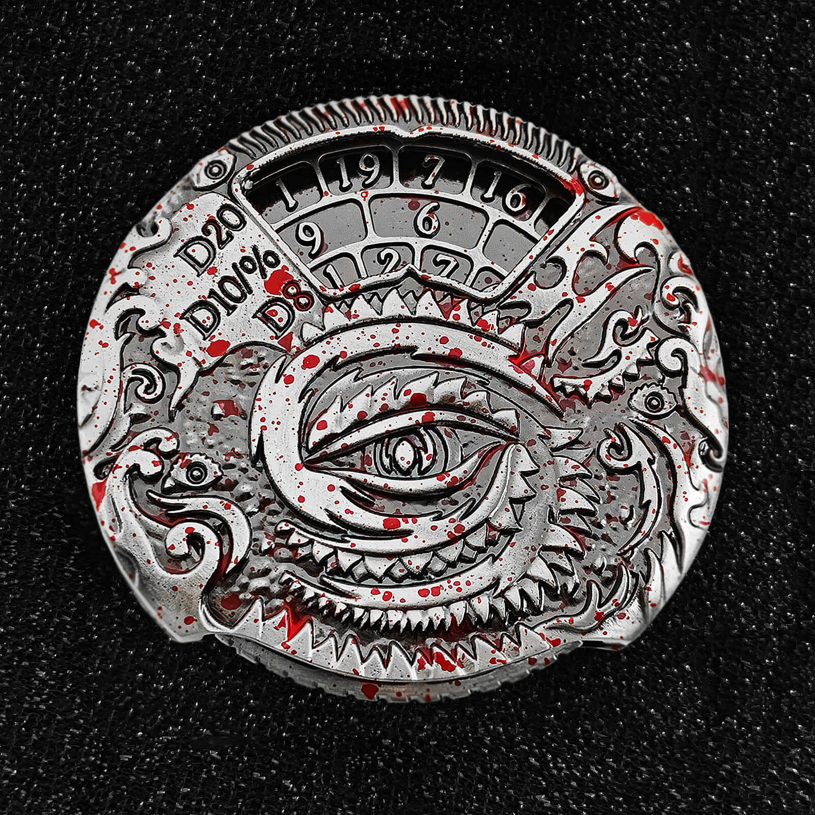 Flying Dragon Roulette Metal DND Dice Fidget Spinner Gyroid Dice - Image 4
