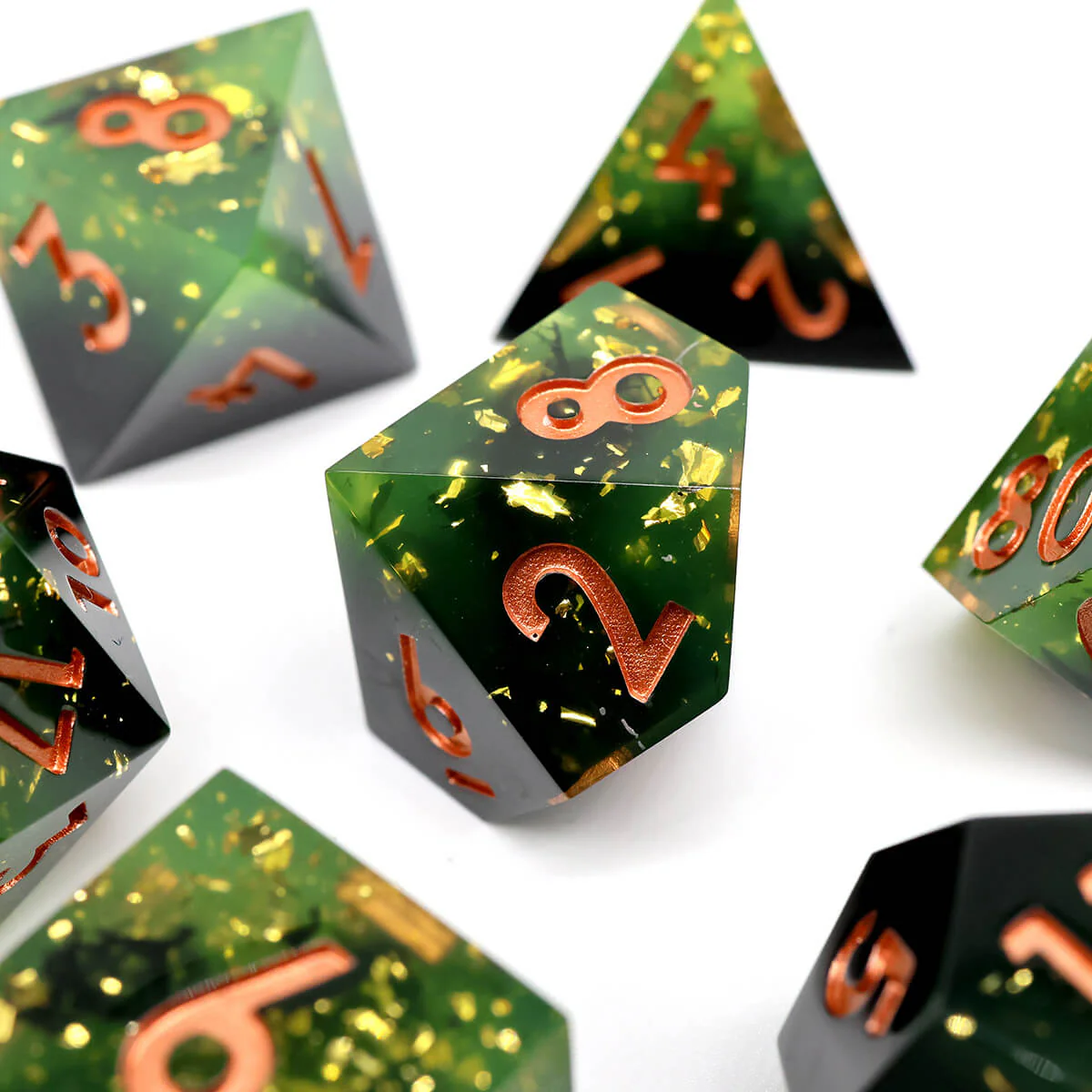 Fog Misty DND Dice Set 7-Piece Sharp Edge - Image 4