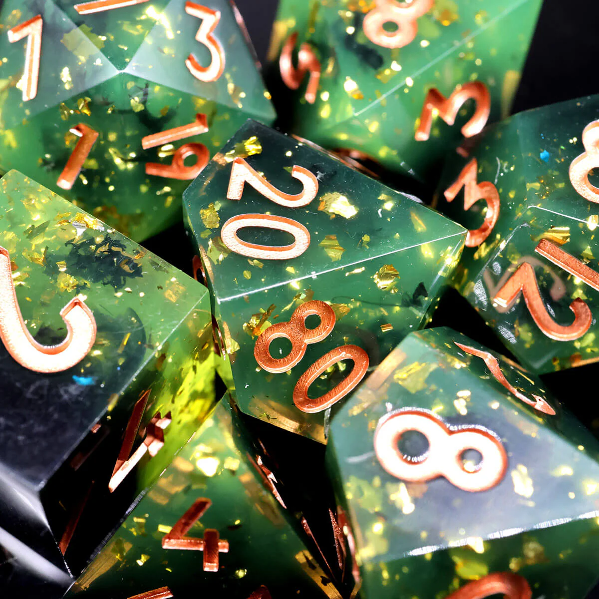 Fog Misty DND Dice Set 7-Piece Sharp Edge - Image 9